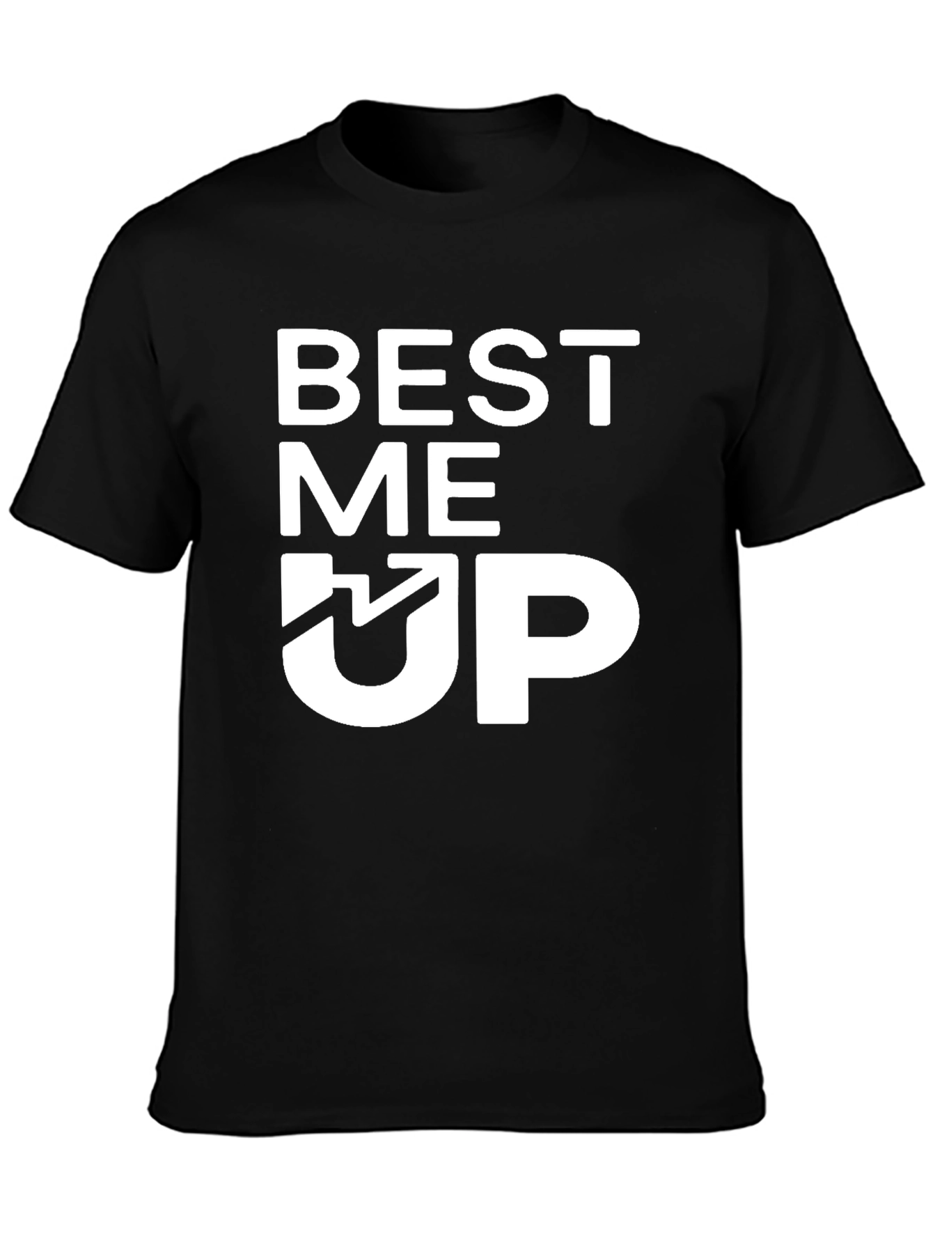 Black Best Me Up Graphic Tee - Soft Cotton Blend view 3