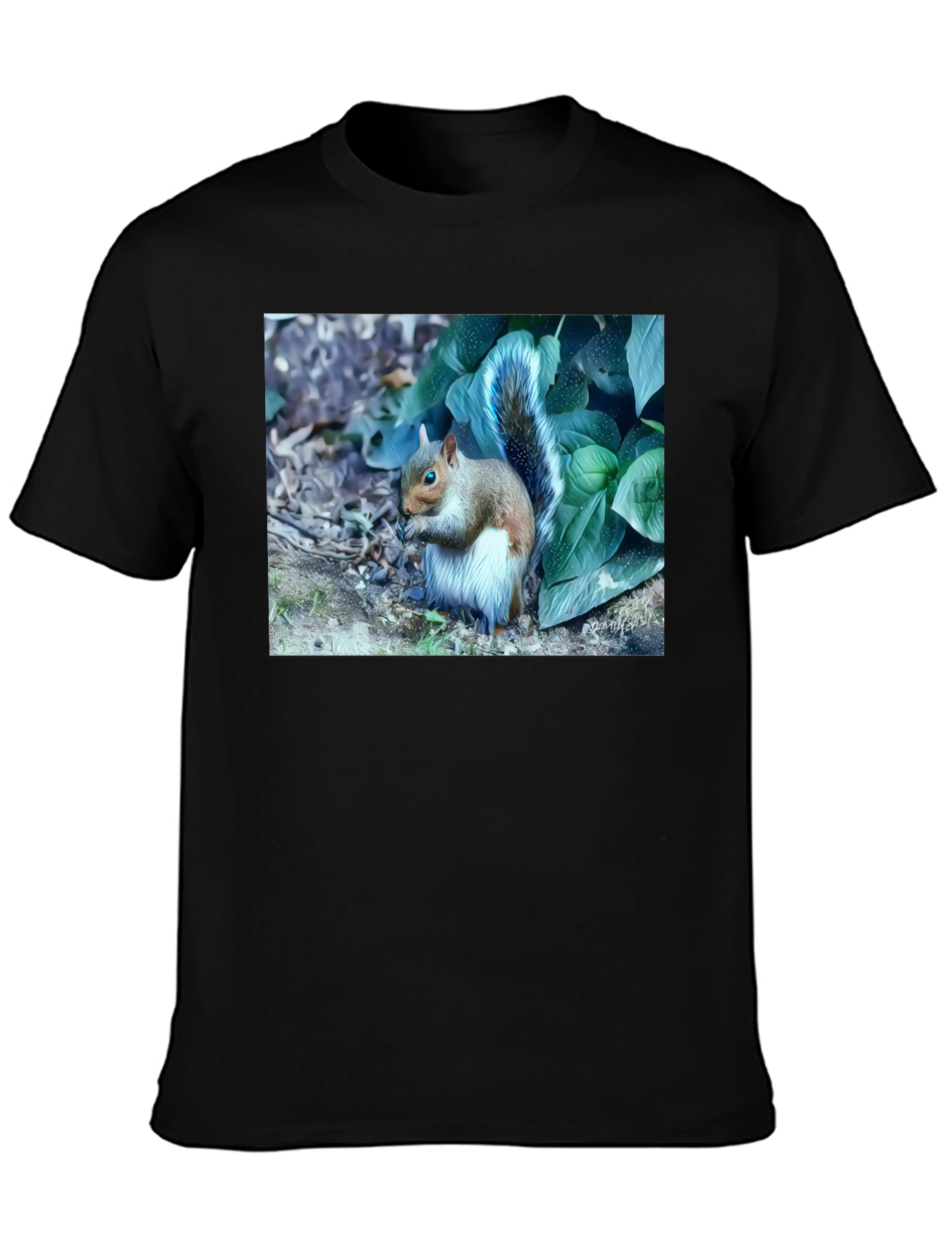 Black Squirrel T-Shirt: Nature Lover's Tee view 3