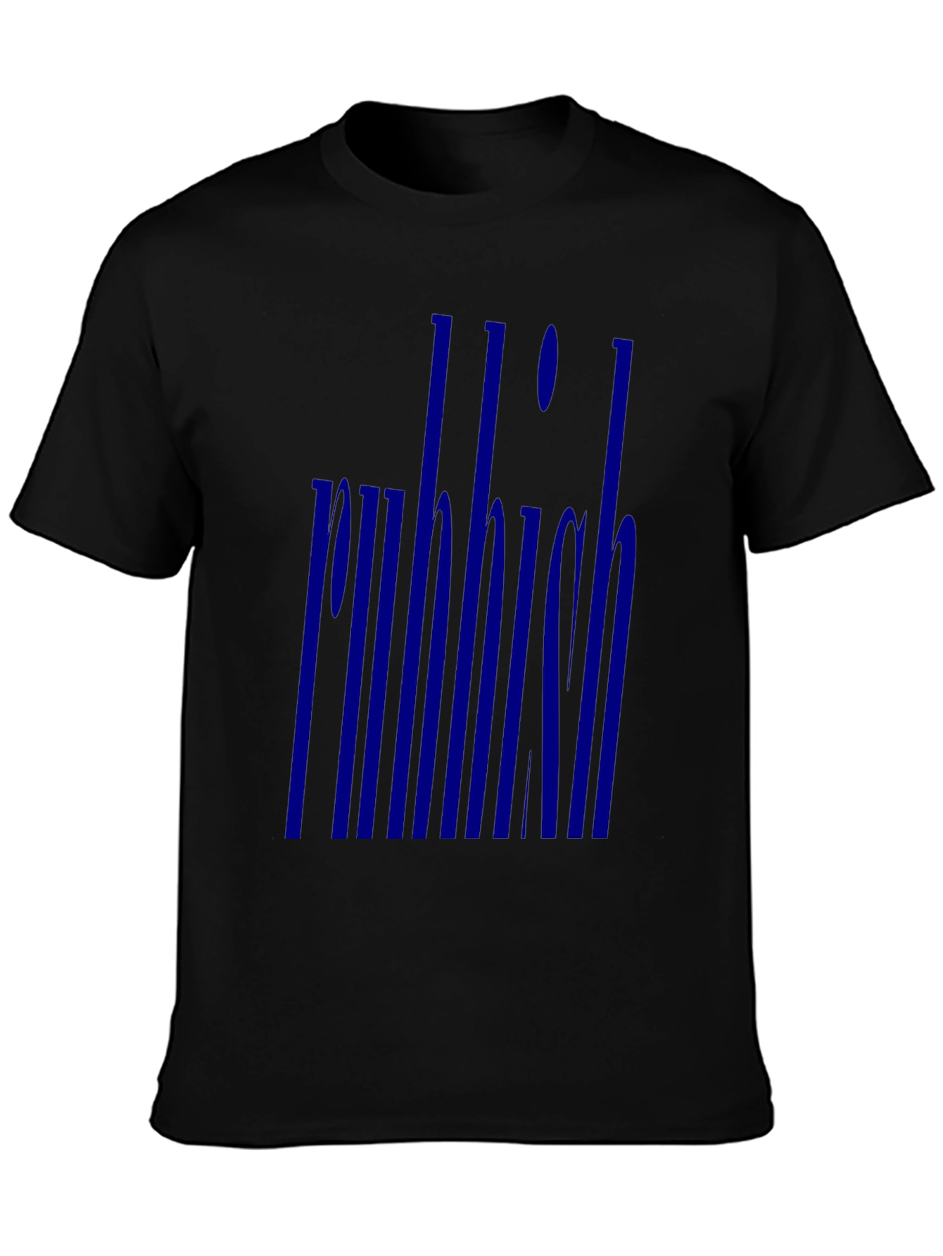 Black Rubbish Graphic Print T-Shirt - Black view 3