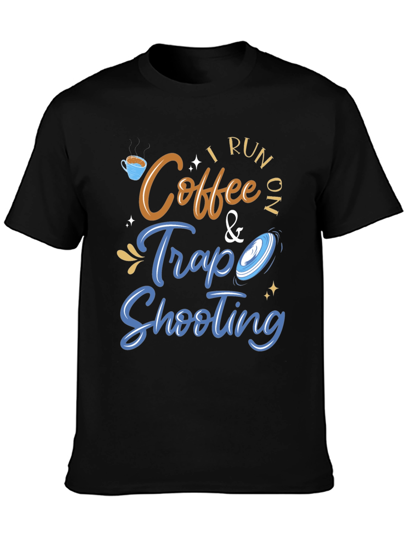 Black Coffee & Trap Shooting Graphic Tee view 3