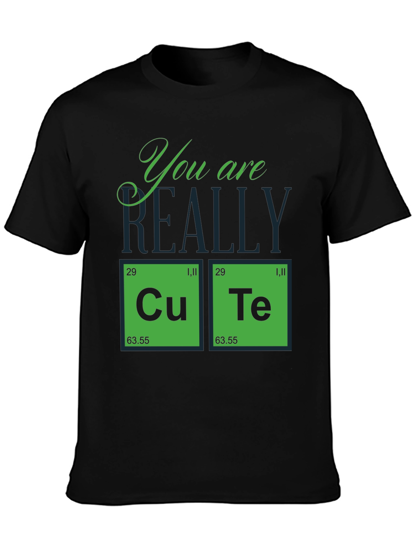 Black Cute Element T-Shirt Funny Chemistry Tee view 3