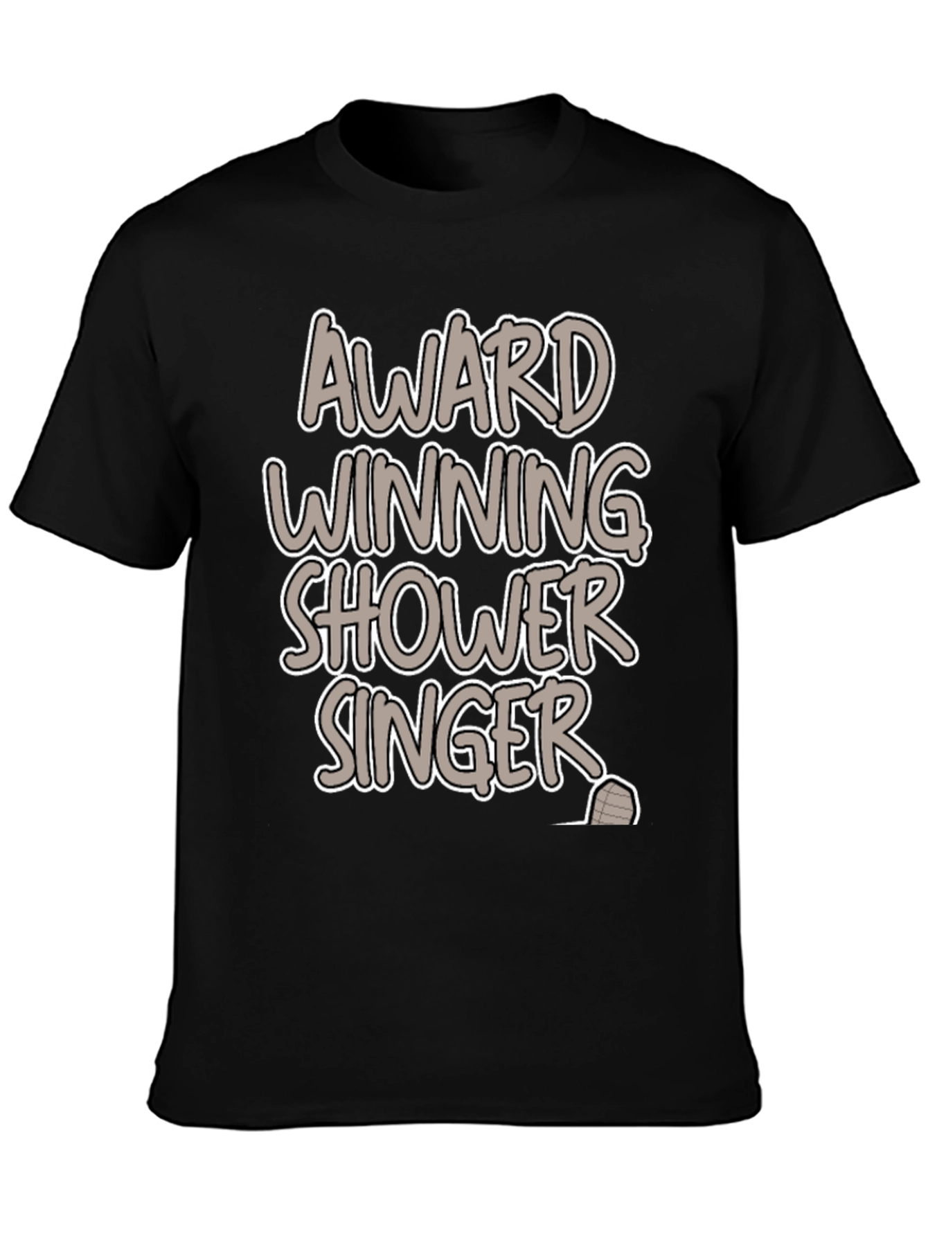 Black Award Winning Shower Singer Graphic Tee view 3