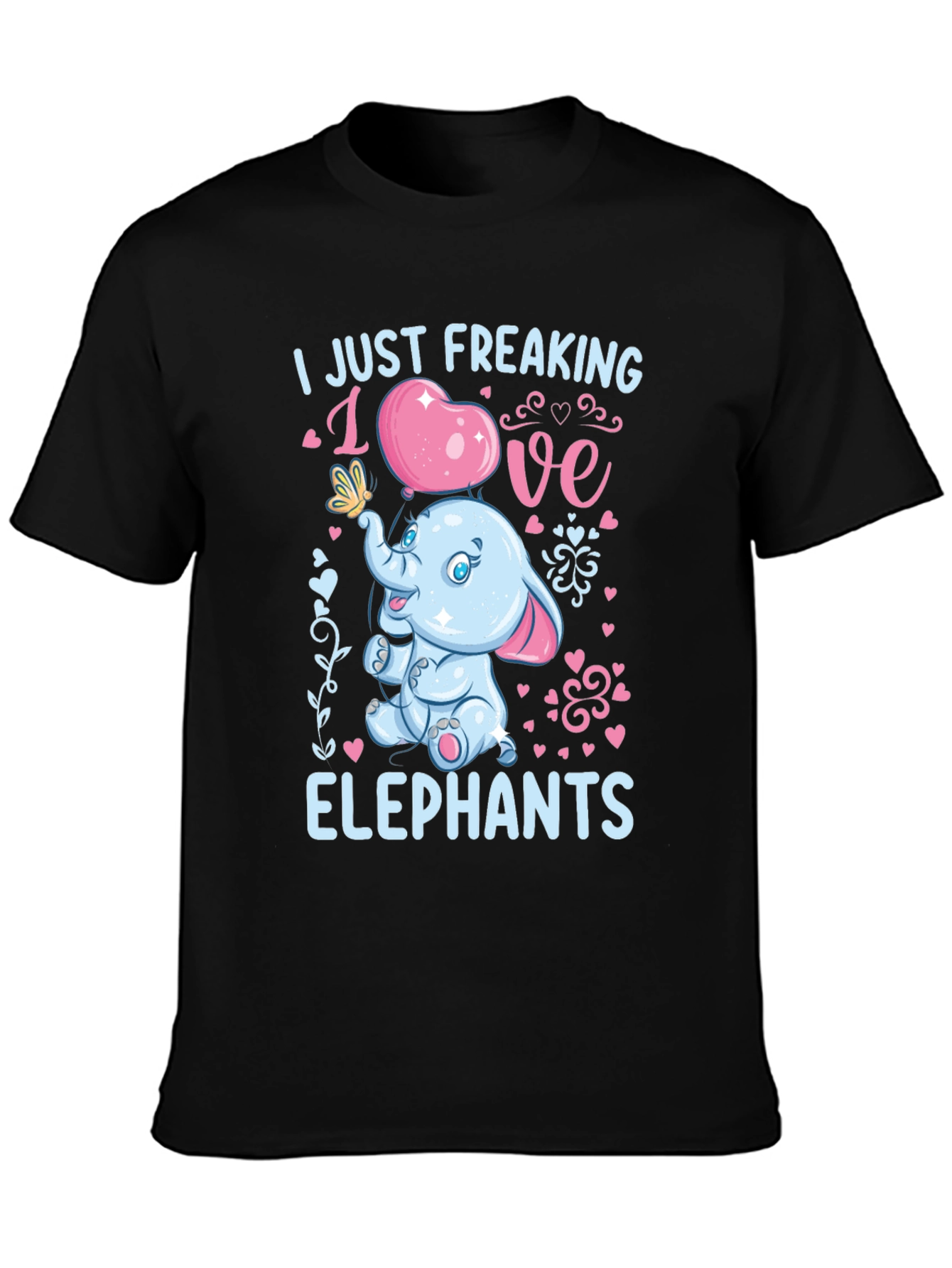 Black Elephant Lover Graphic Tee view 3