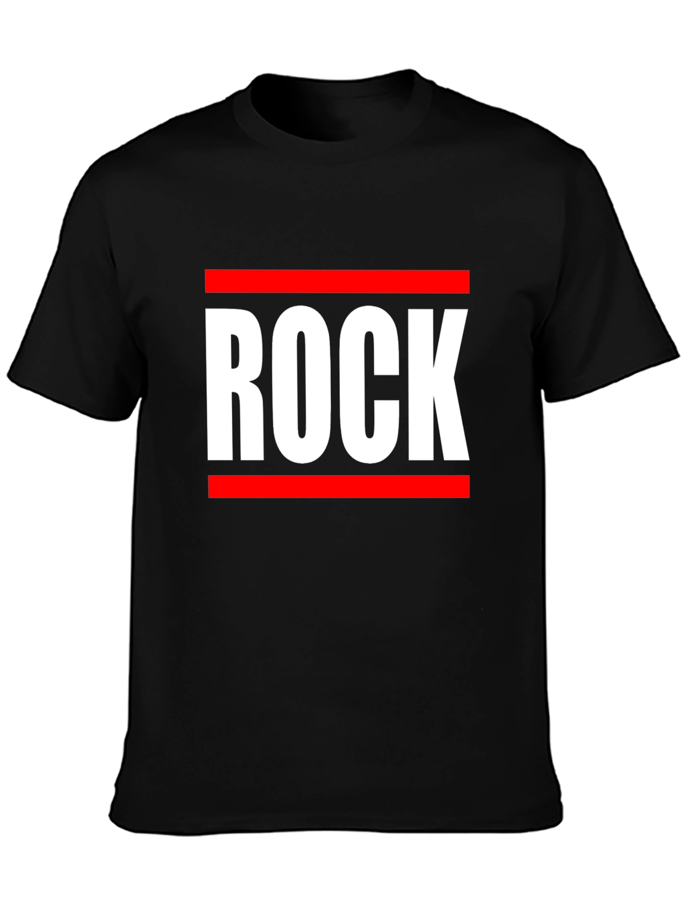Black Rock Graphic Tee - Bold Statement T-Shirt view 3
