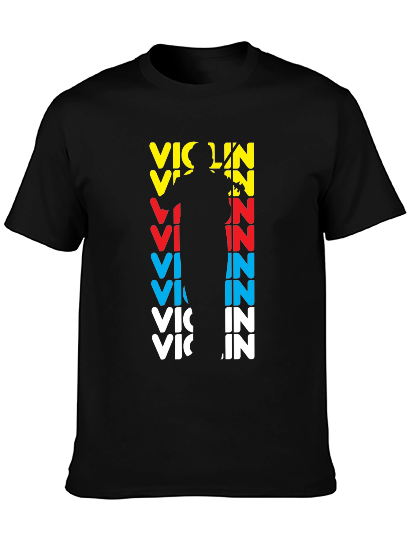 Black Violin Player Graphic T-Shirt view 3