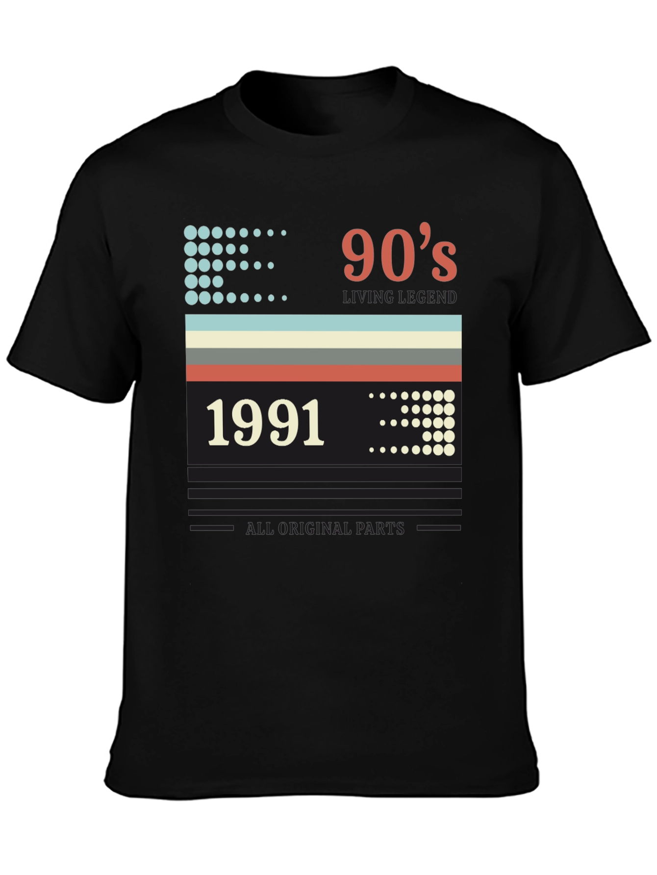 Black 90s Living Legend 1991 Graphic Tee view 3