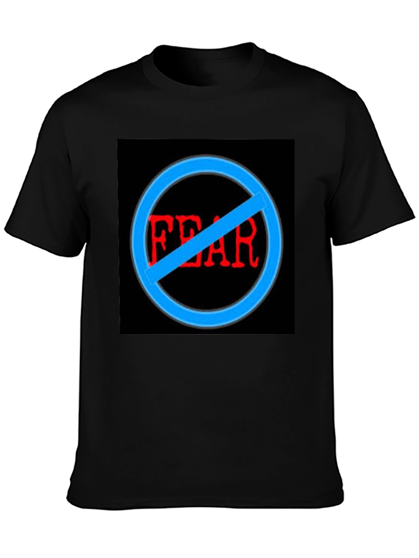 Black No Fear Graphic Black T-Shirt view 3