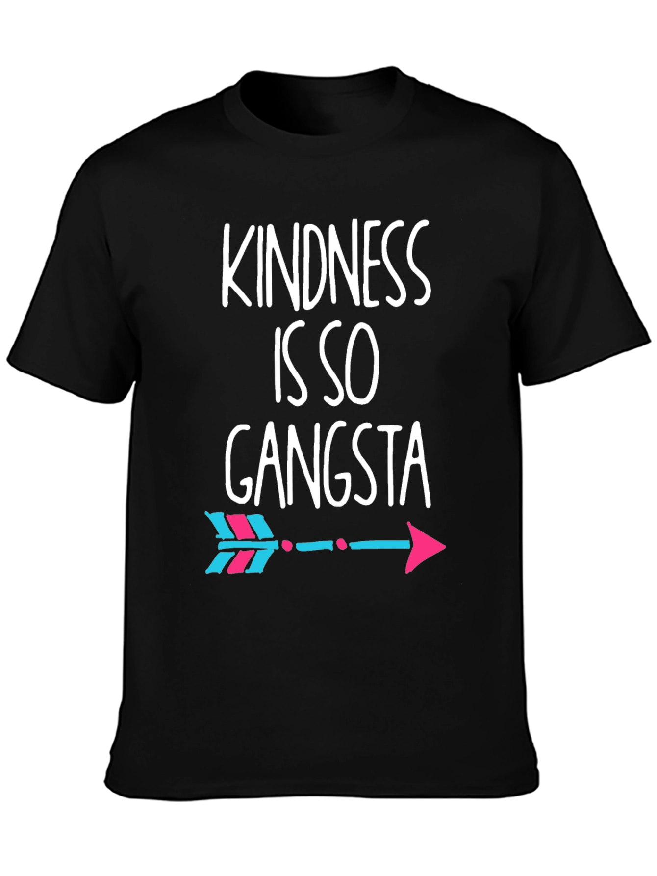 Black Kindness is So Gangsta Tee - Arrow Design view 3