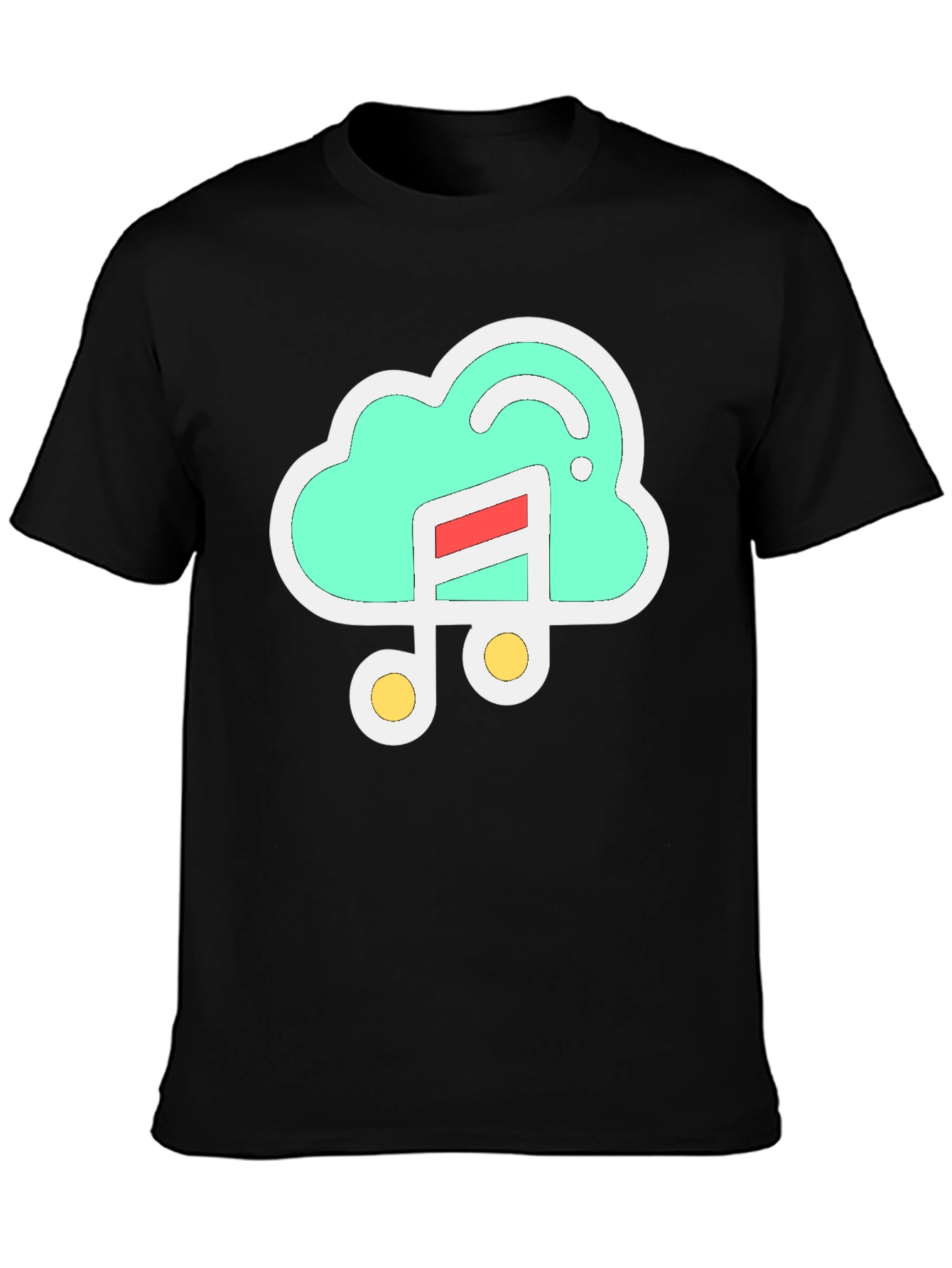 Black Cloud Music T-Shirt - Stylish & Comfortable view 3