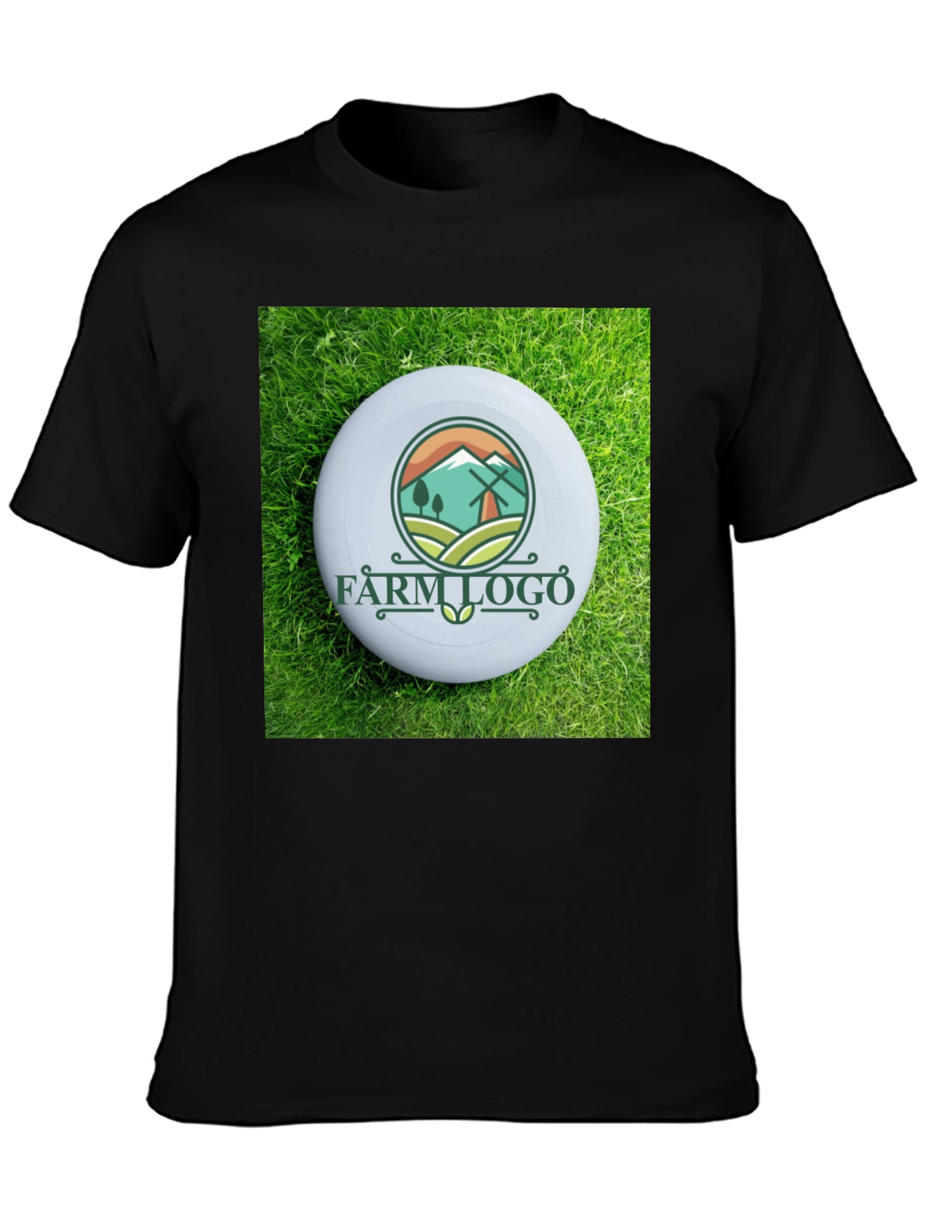 Black Farm Logo Graphic T-Shirt view 3