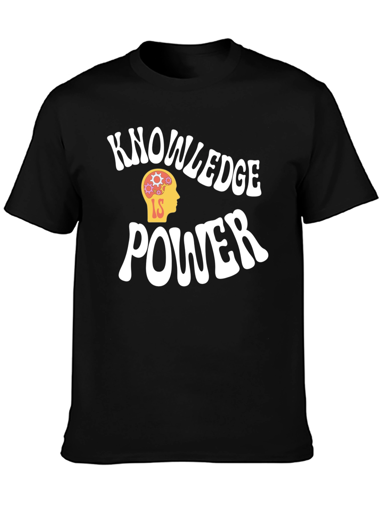 Black Knowledge is Power Graphic Tee - Black view 3