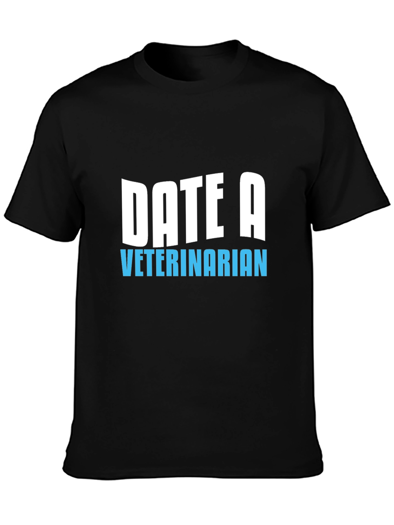 Black Date A Veterinarian Graphic Tee view 3