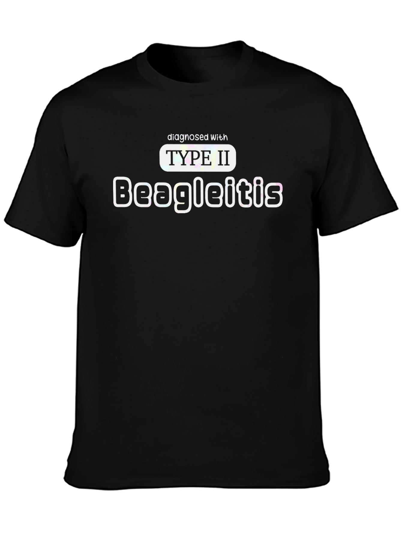 Black Beagleitis Type II Graphic T-Shirt view 3