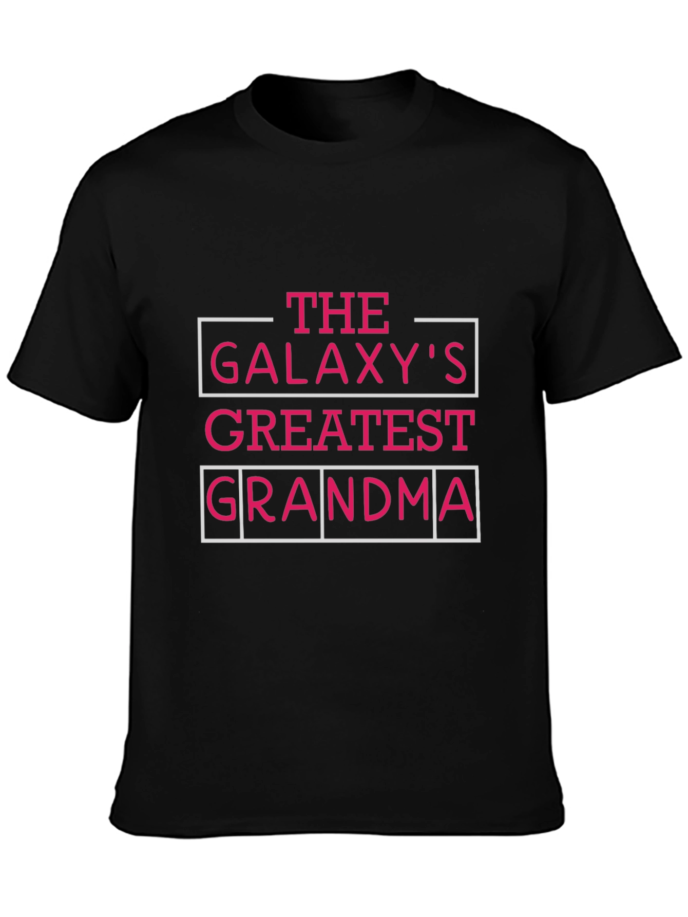 Black Galaxy's Greatest Grandma Black T-Shirt view 3