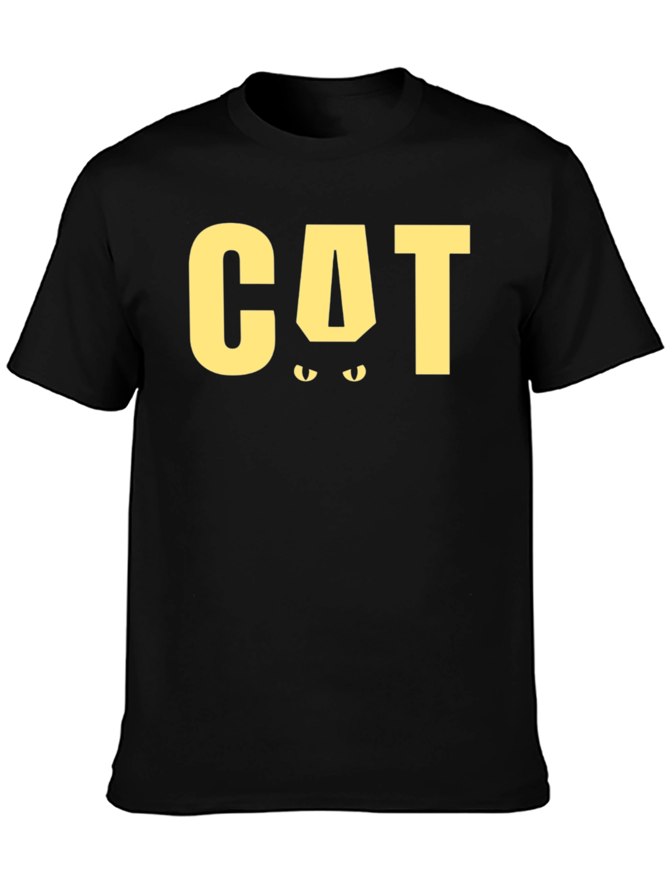 Black Cat Eyes T-Shirt: Black Cat Graphic Tee view 3