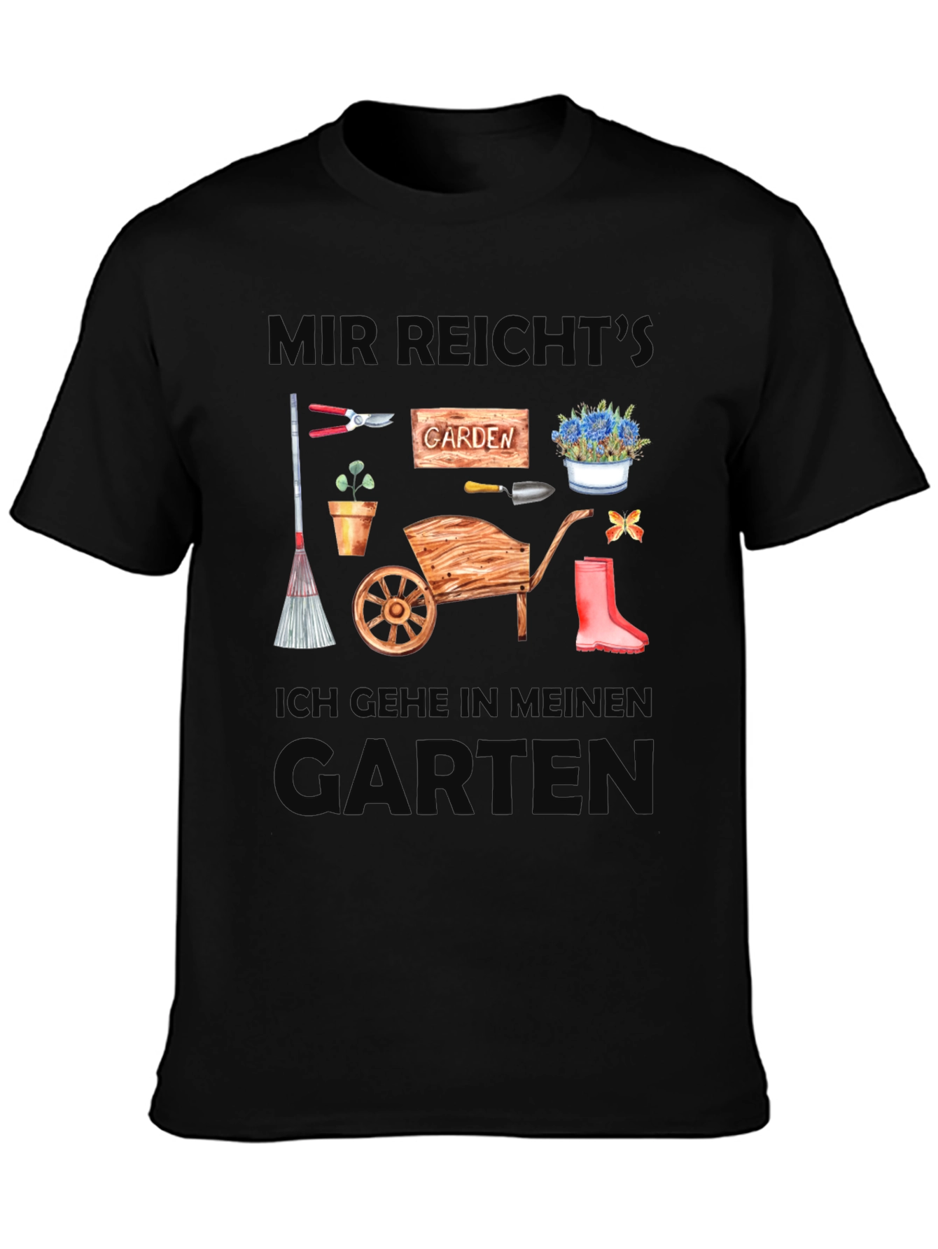 Black Gardener's Delight Tee view 3