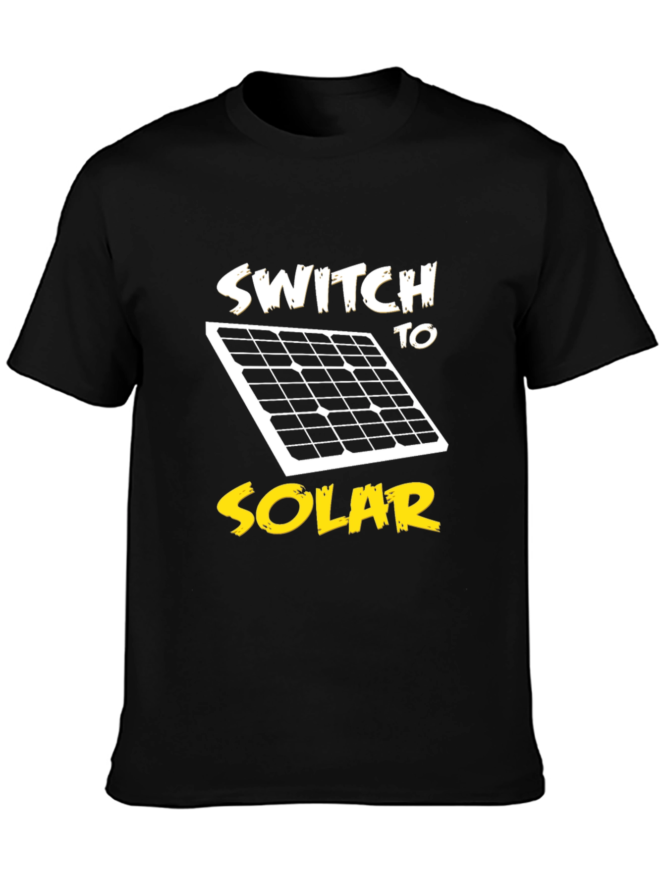Black Switch to Solar Black T-Shirt - Eco-Friendly Energy view 3