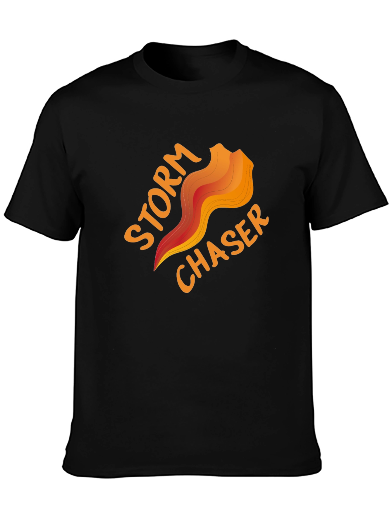 Black Storm Chaser Graphic Tee - Weather Enthusiast Shirt view 3