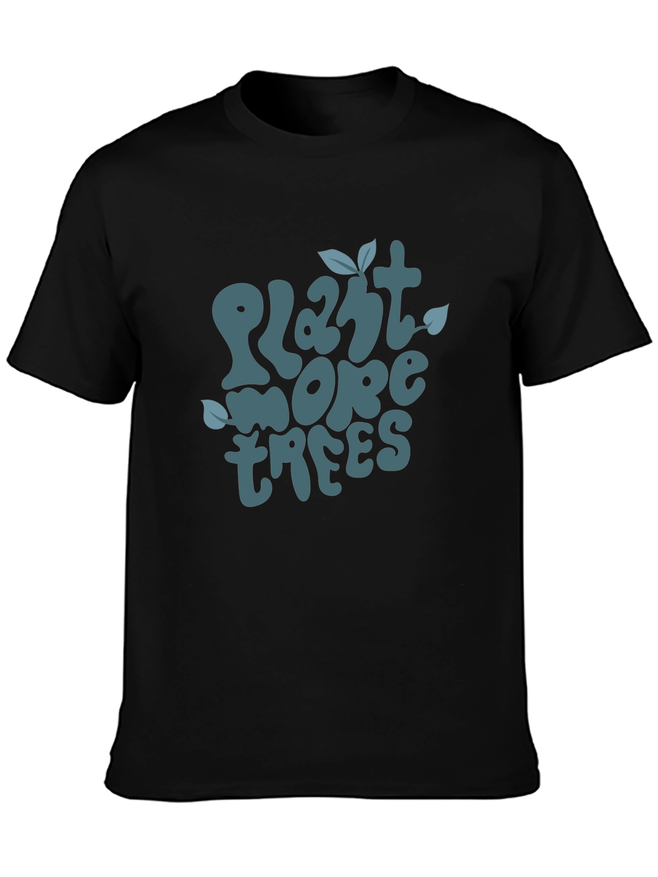 Black Plant More Trees Graphic Tee view 3