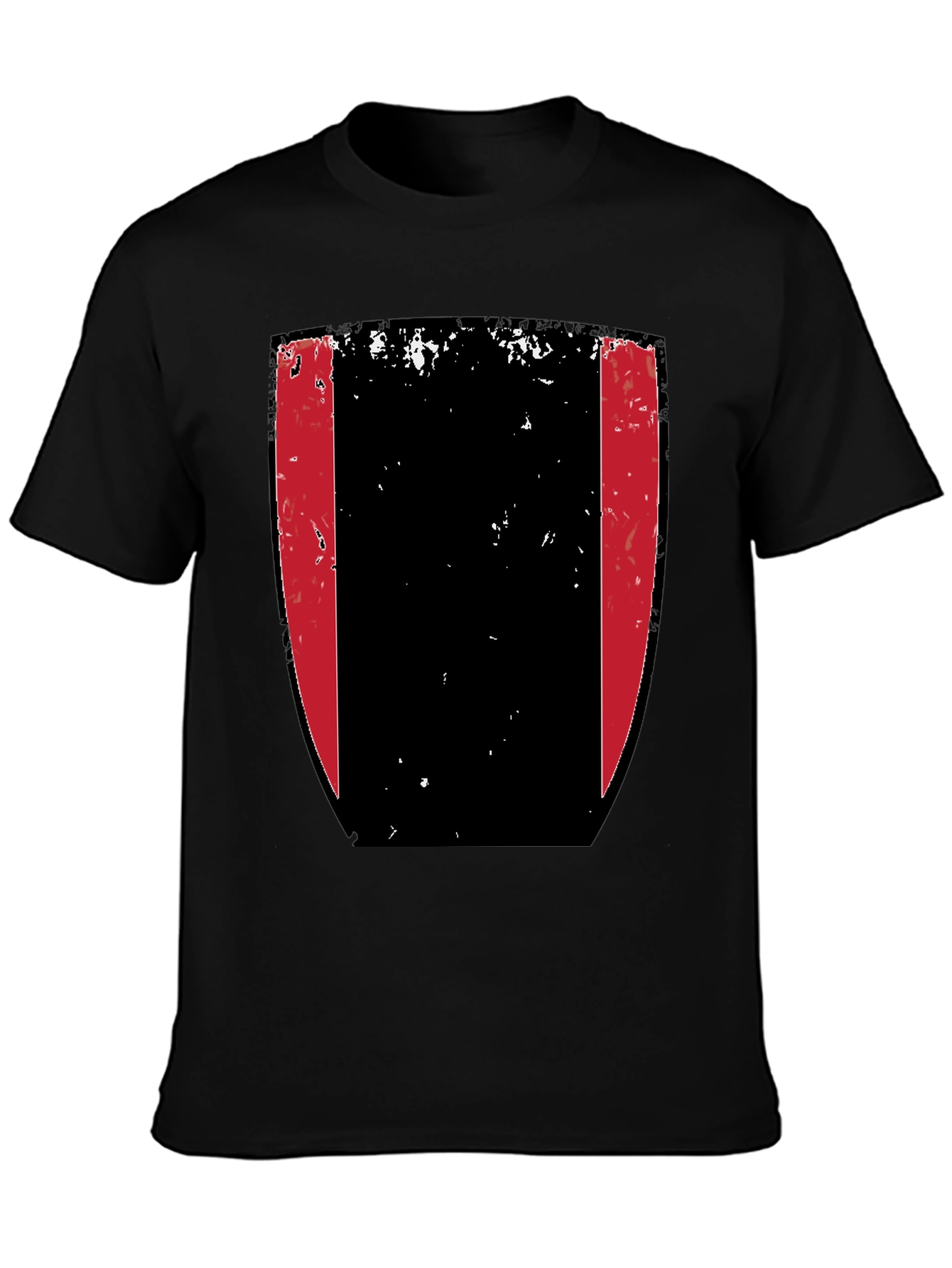 Black Shield Graphic Tee - Black Cotton Blend view 3