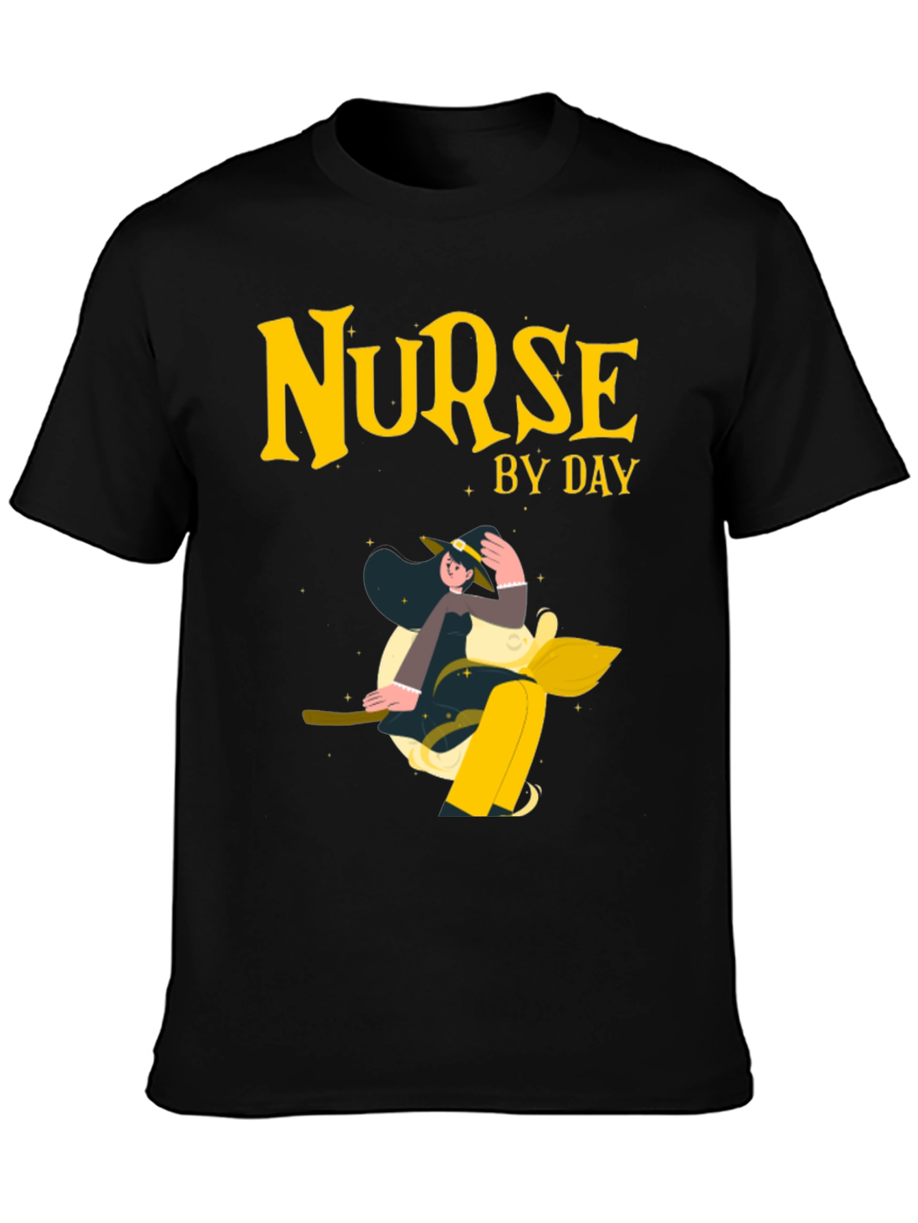 Black Nurse By Day T-Shirt - Novelty Apparel view 3