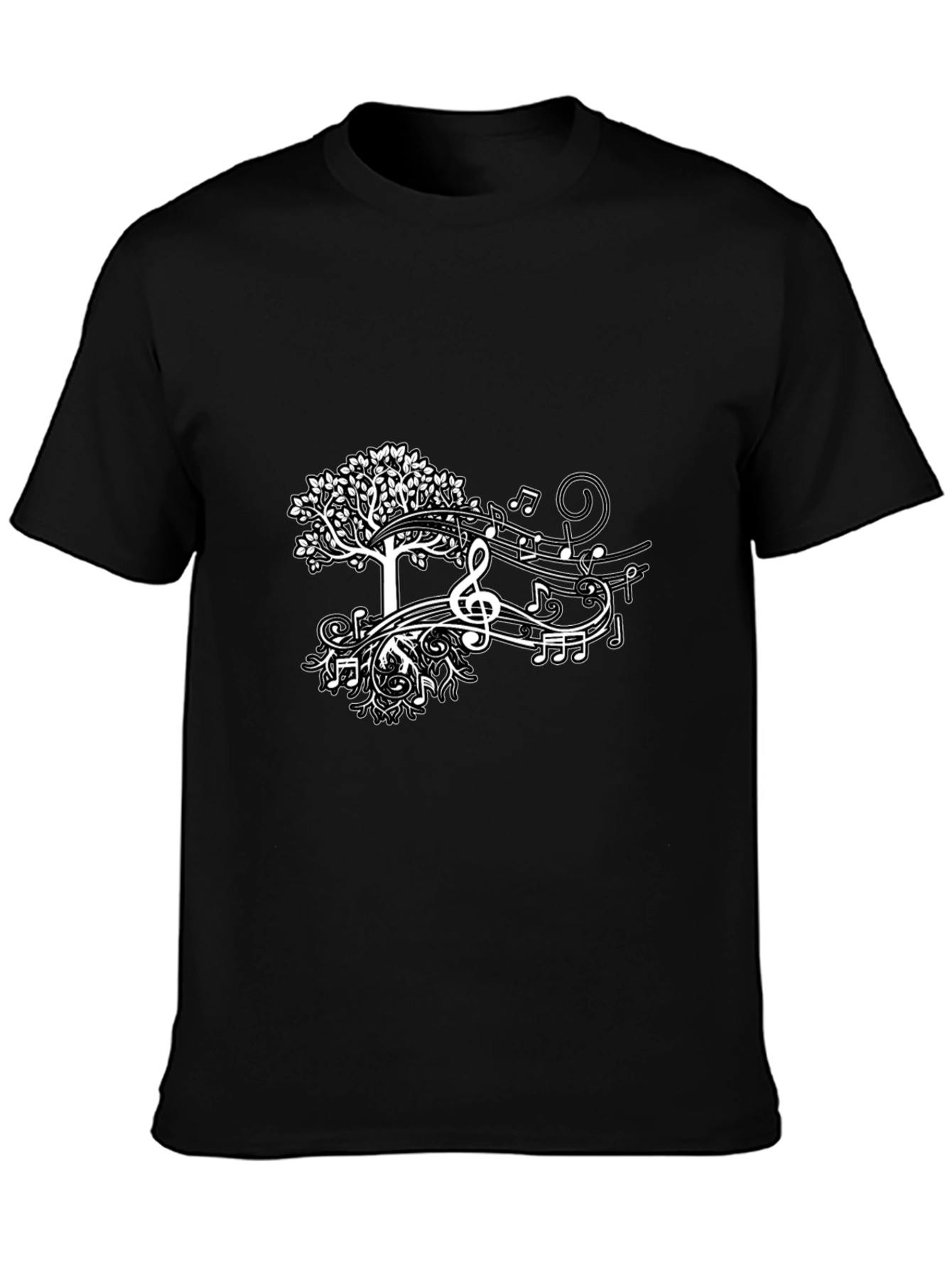 Black Music Tree Black Tee view 3