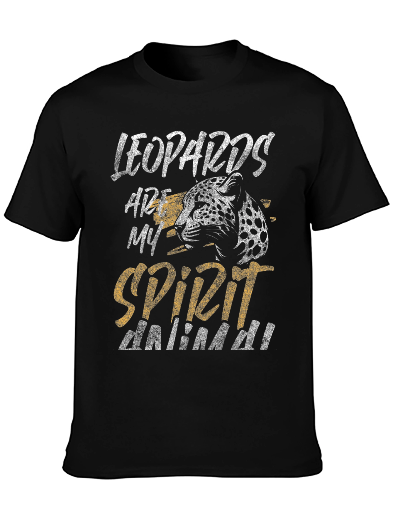Black Leopard Spirit Animal Graphic Tee - Unisex view 3