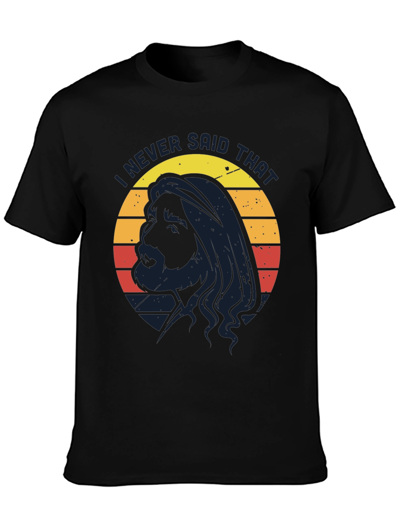 Black I Never Said That Graphic Tee view 3