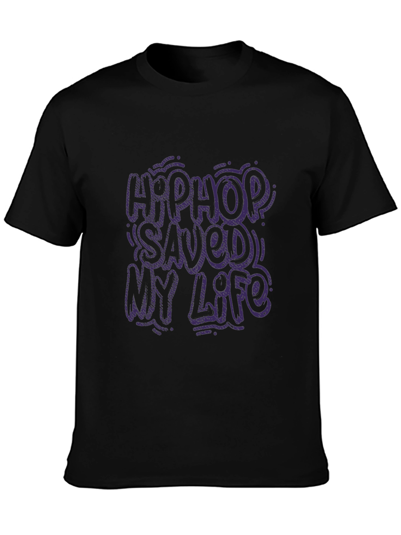 Black Hip Hop Saved My Life Graphic Tee view 3