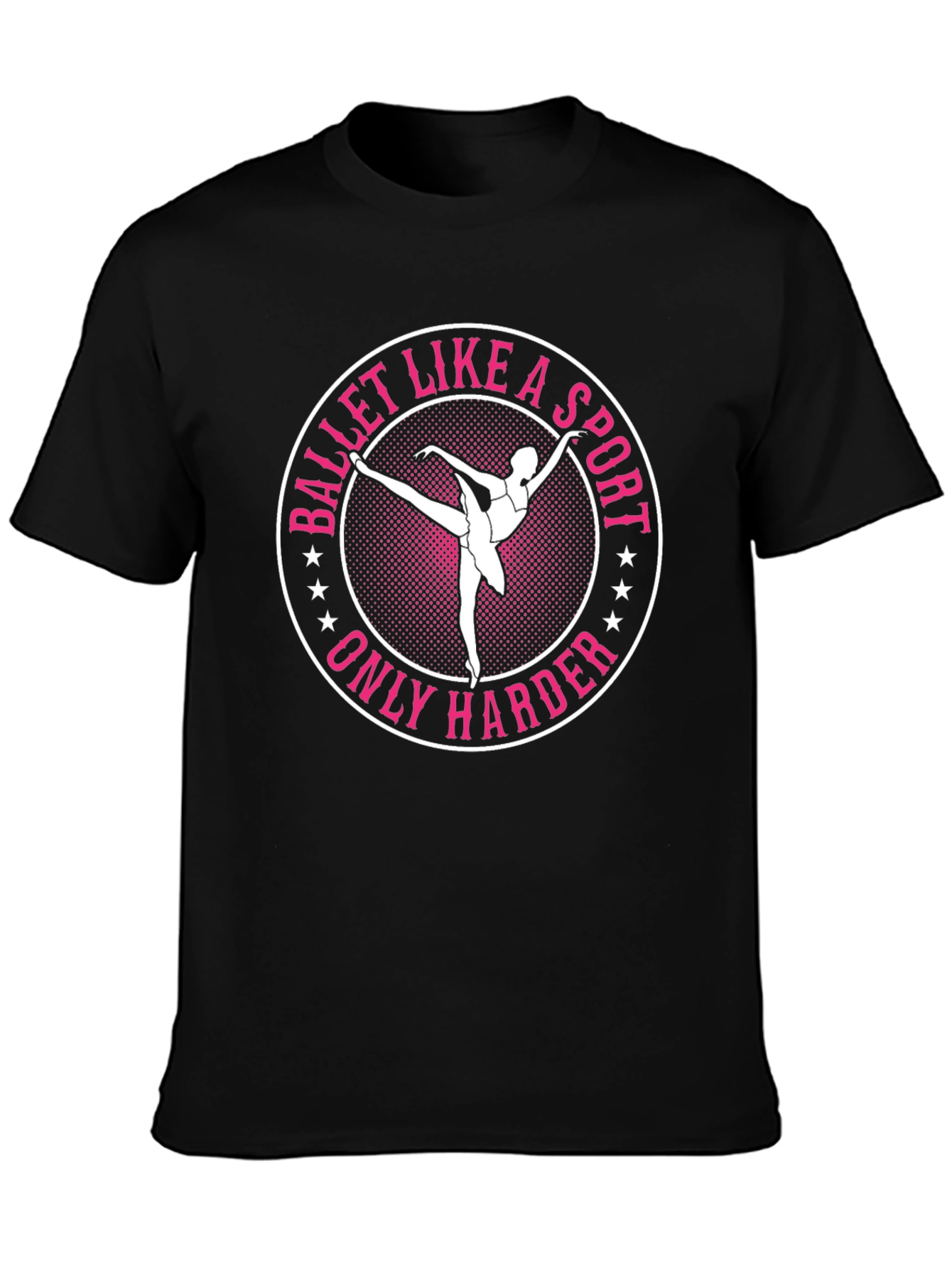 Black Ballet Like a Sport Only Harder Graphic Tee view 3