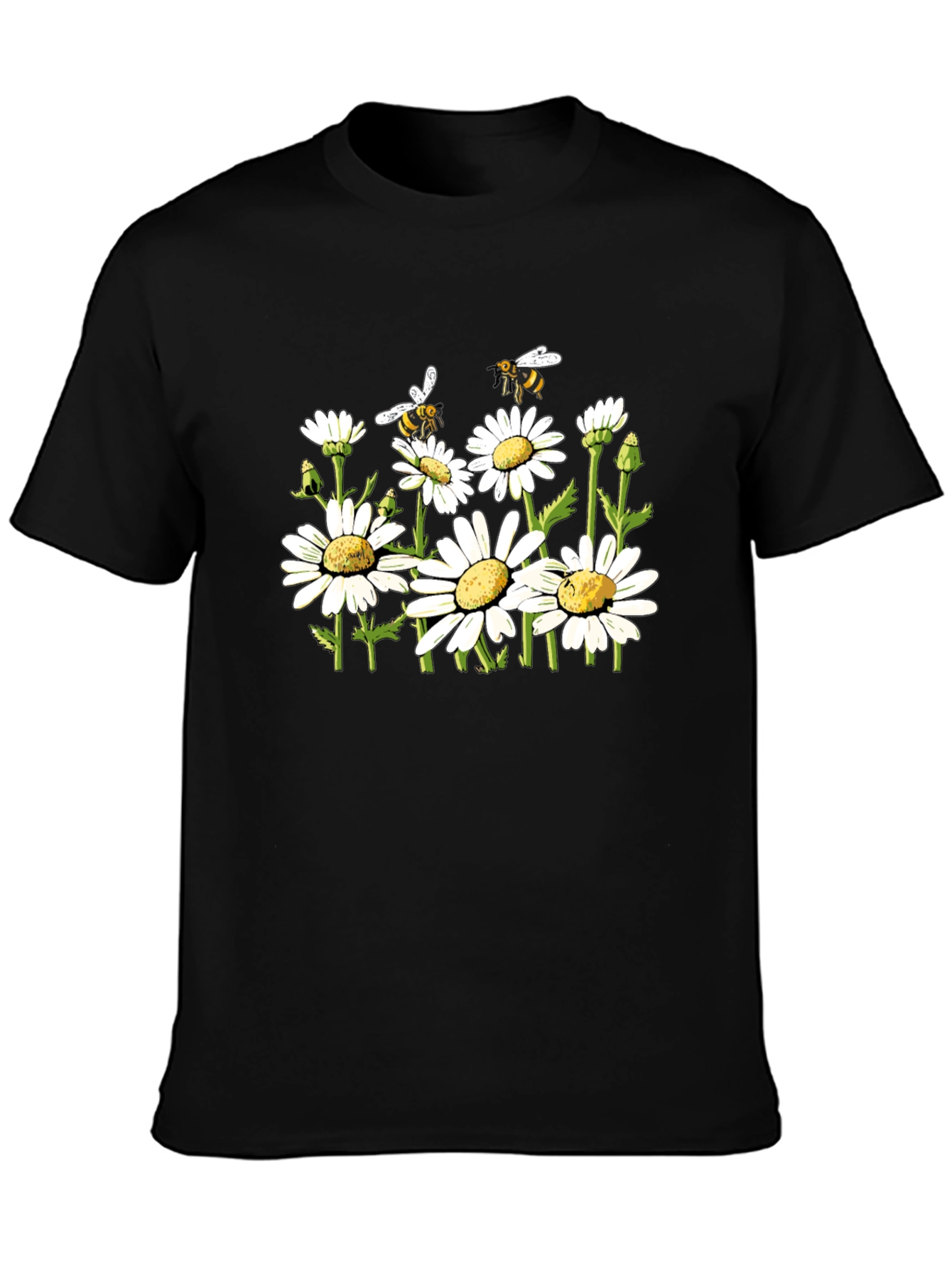 Black Daisy & Bee Graphic Tee view 3