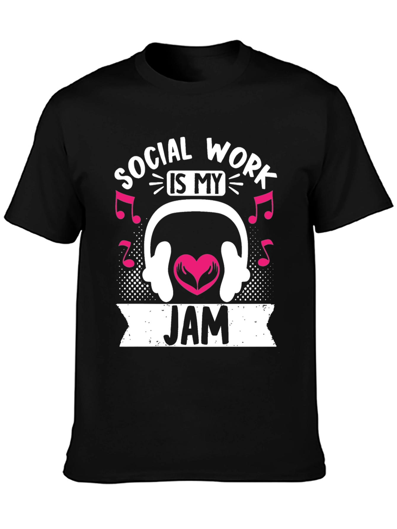 Black Social Work Is My Jam T-Shirt view 3
