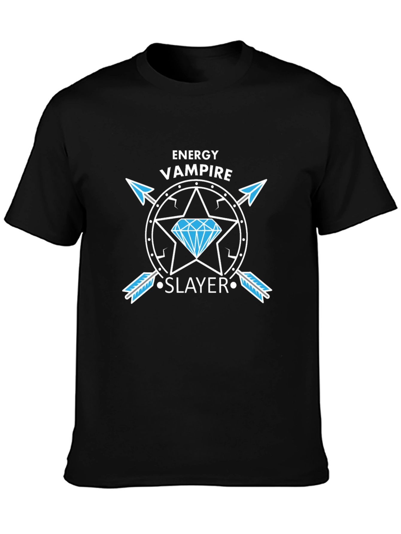 Black Energy Vampire Slayer T-Shirt - Unique Graphic Tee view 3
