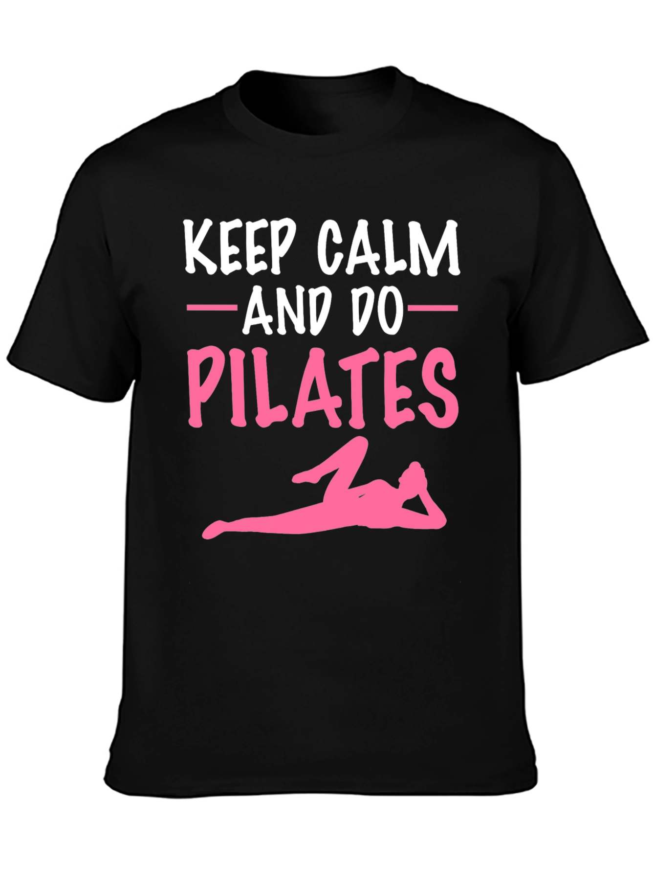 Black Keep Calm & Do Pilates Graphic Tee view 3