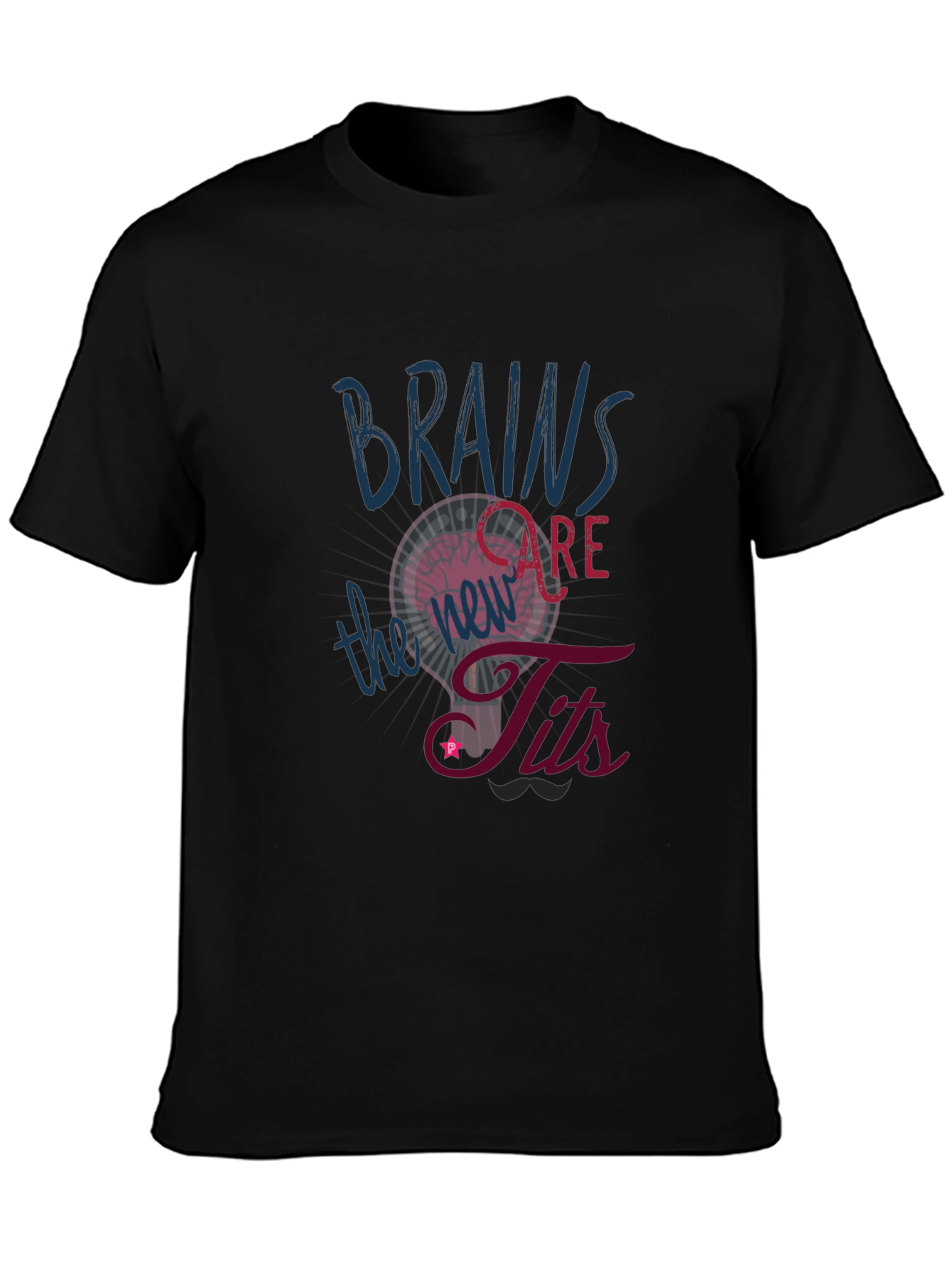 Black Brains Are The Tits Graphic Tee view 3