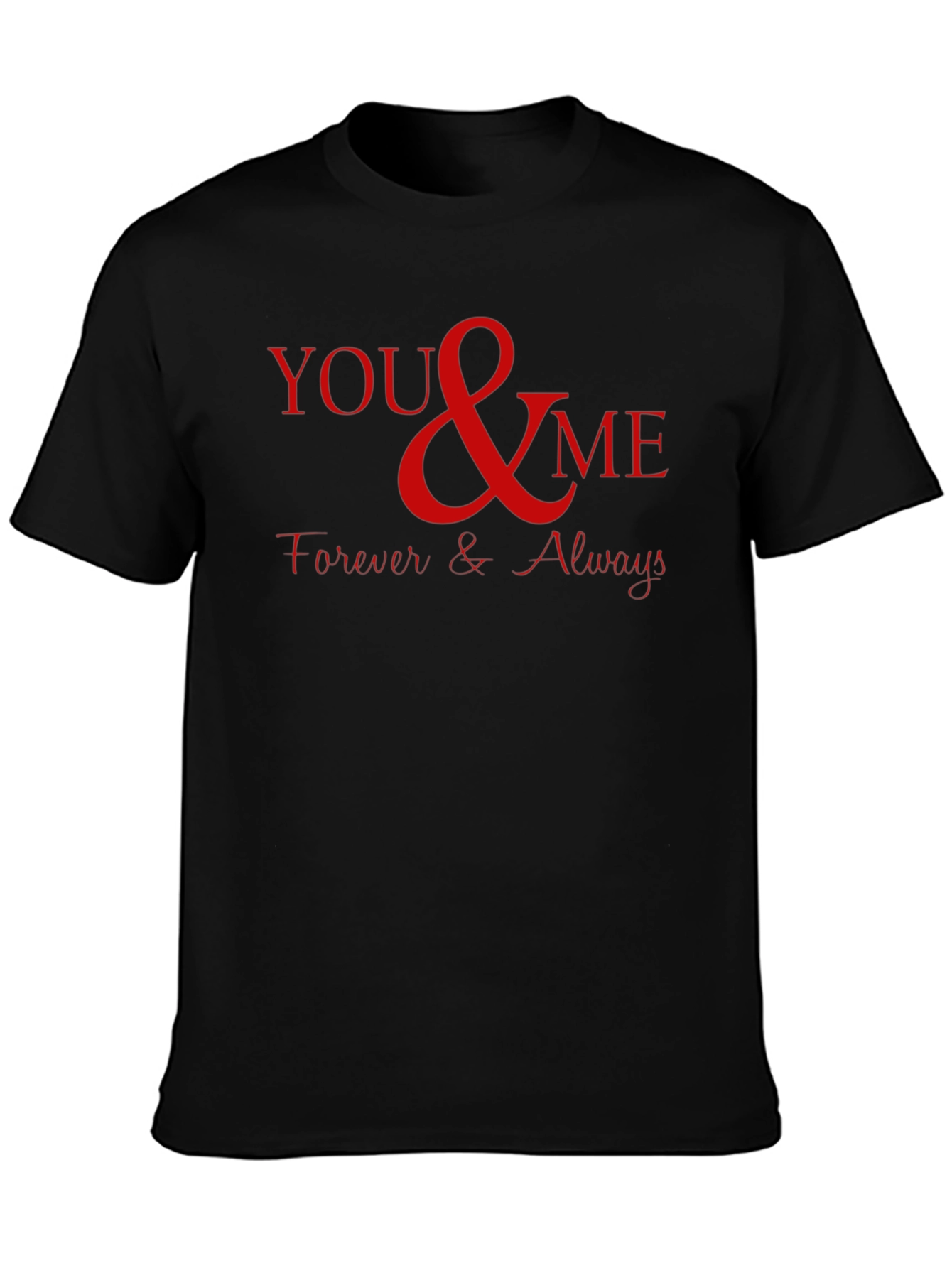 Black You & Me Forever Graphic T-Shirt - Black view 3