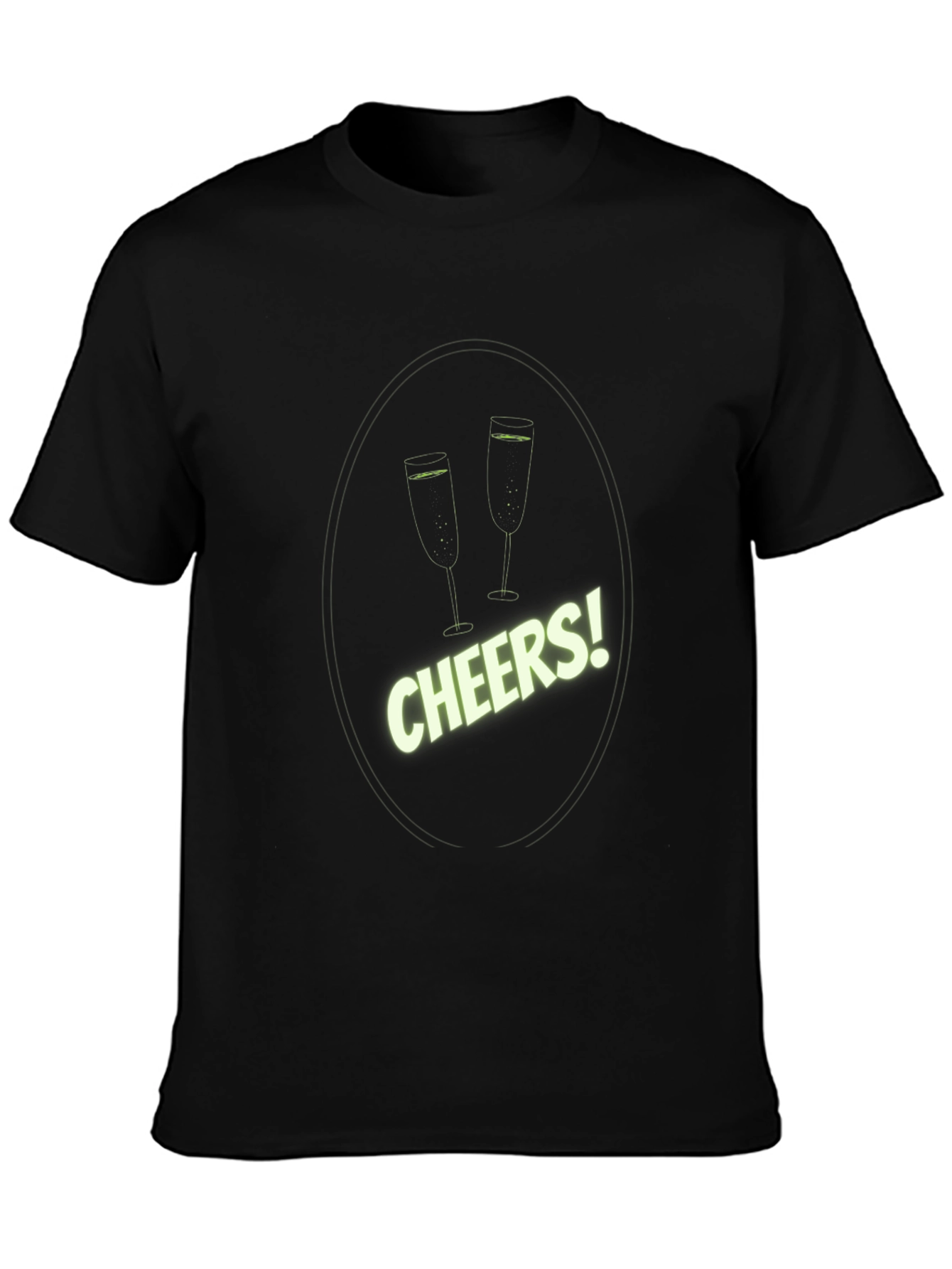Black Cheers T-Shirt: Celebrate in Style! view 3