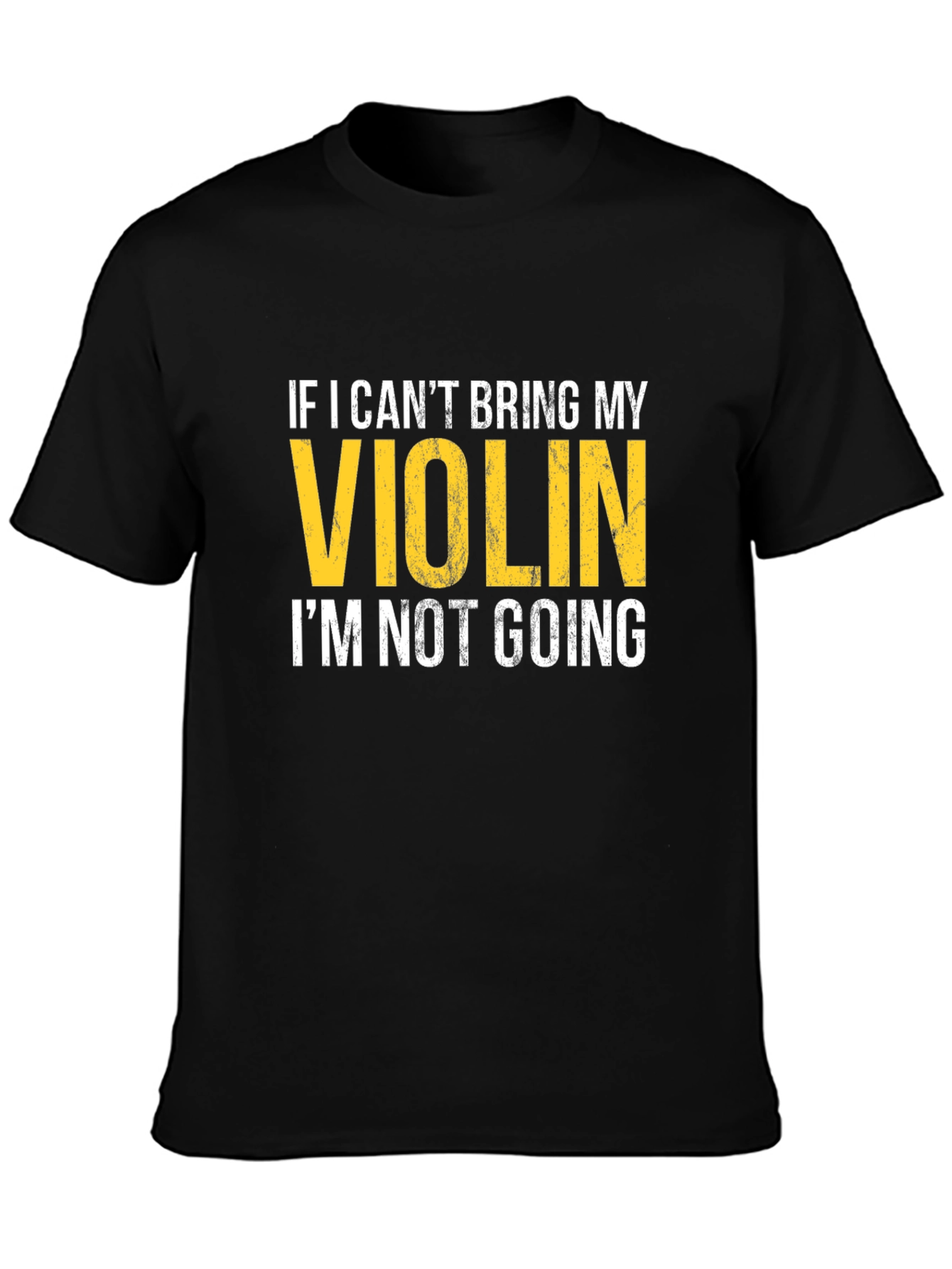 Black Violin Lover's T-Shirt: If I Can't Bring My Violin view 3