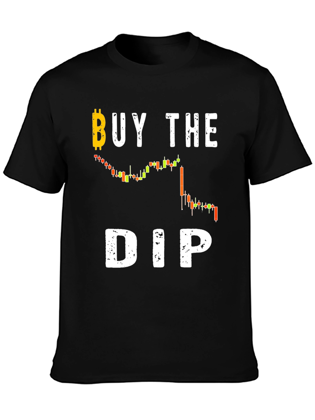 Black Buy The Dip Crypto T-Shirt - Black Cotton Tee view 3