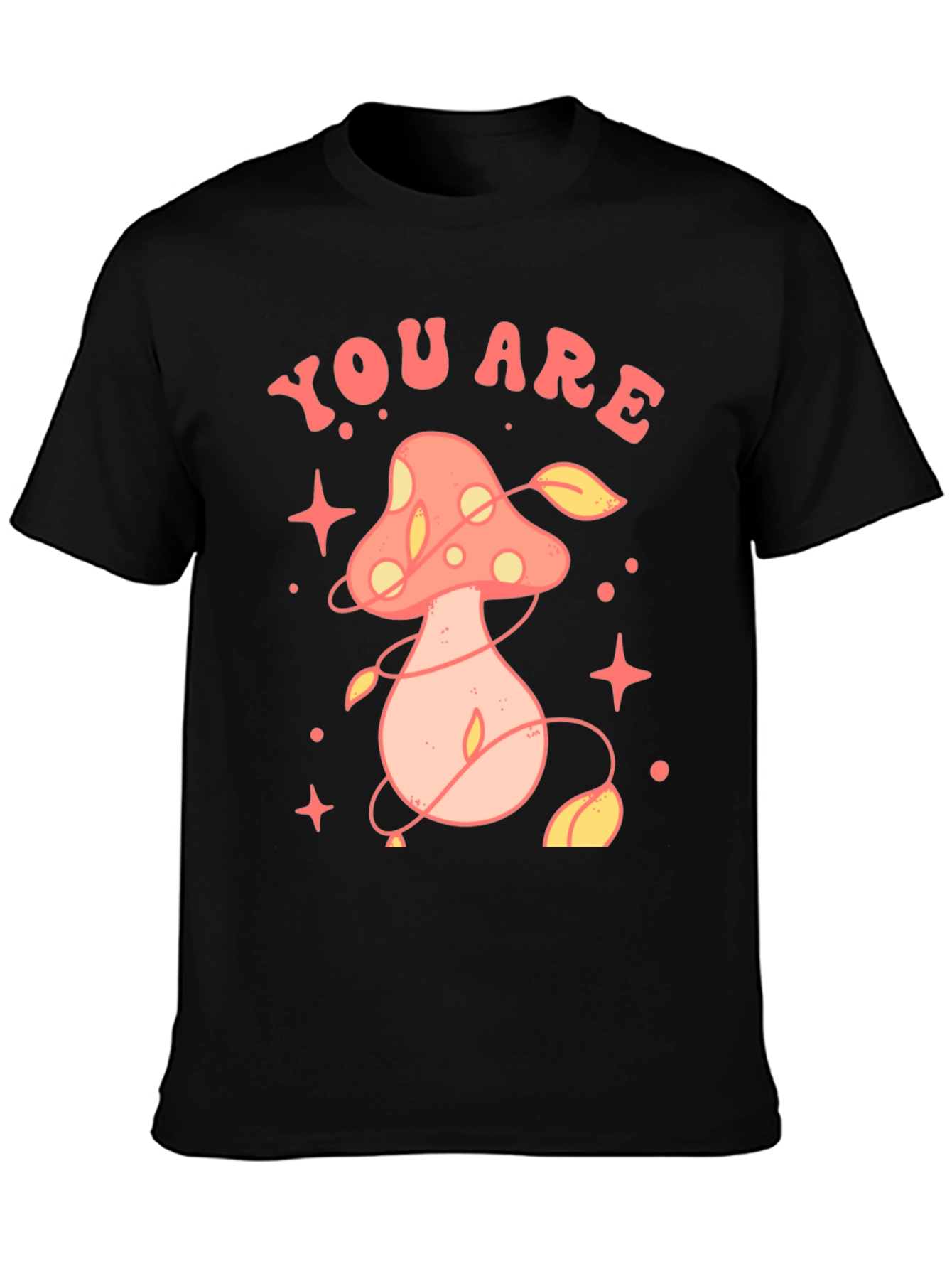 Black You Are Magic Mushroom Graphic Tee view 3