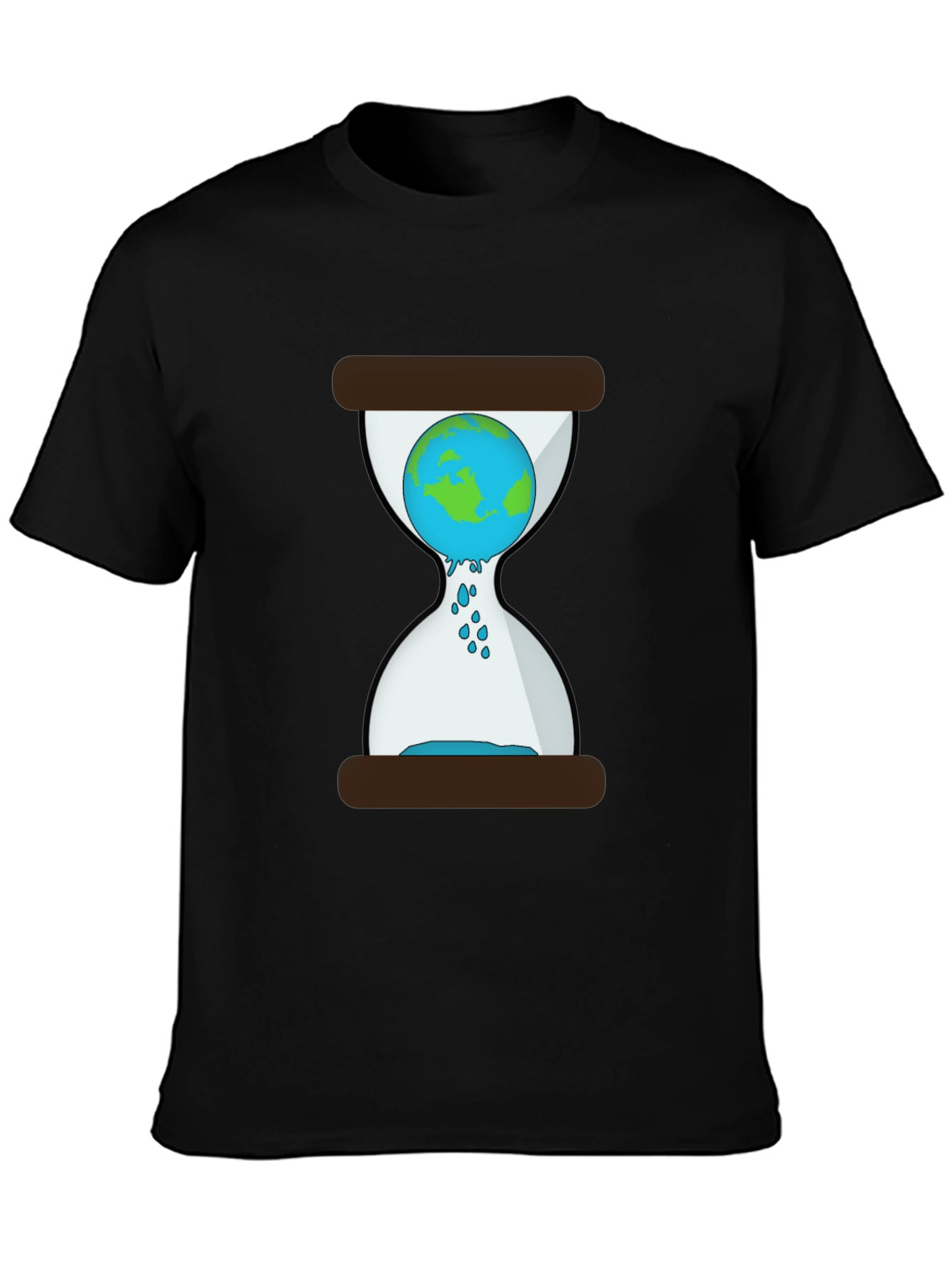 Black Earth Hourglass Graphic Tee - Save the Planet! view 3