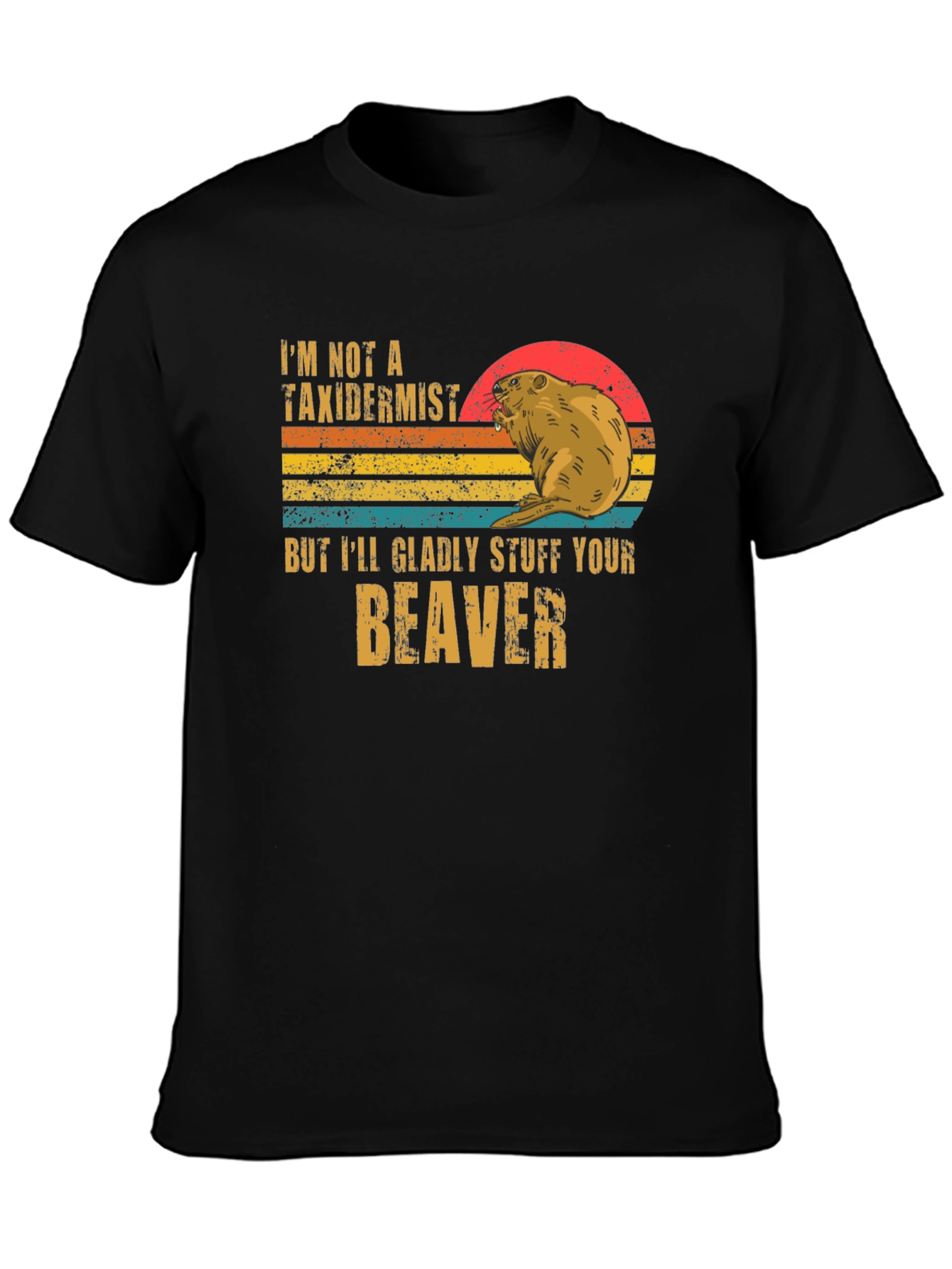Black Stuff Your Beaver T-Shirt view 3