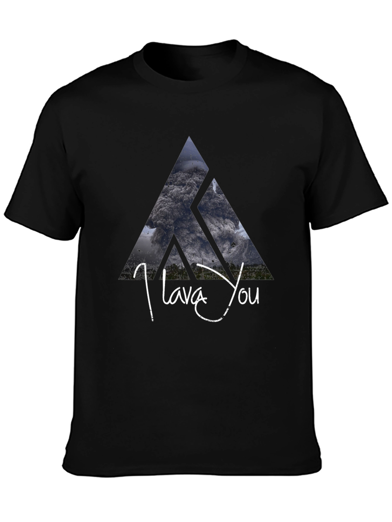 Black I Lava You Graphic Tee - Black view 3