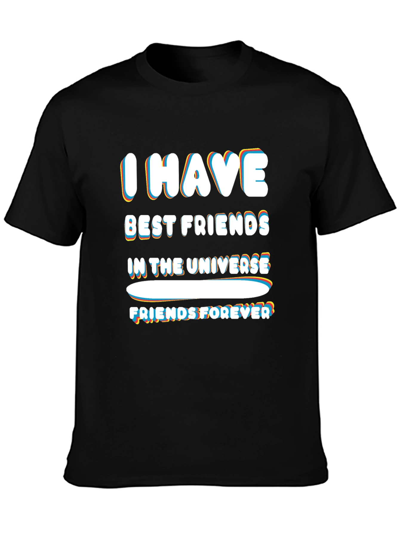 Black Friends Forever Graphic Tee - Best Friends in the Universe view 3