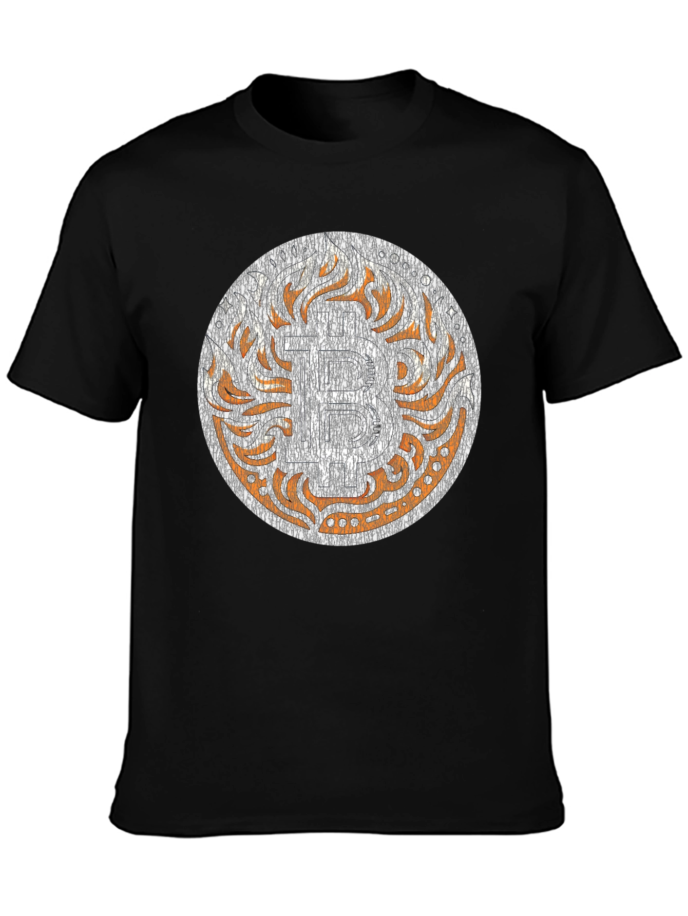 Black Tribal Art Graphic Tee - Black view 3
