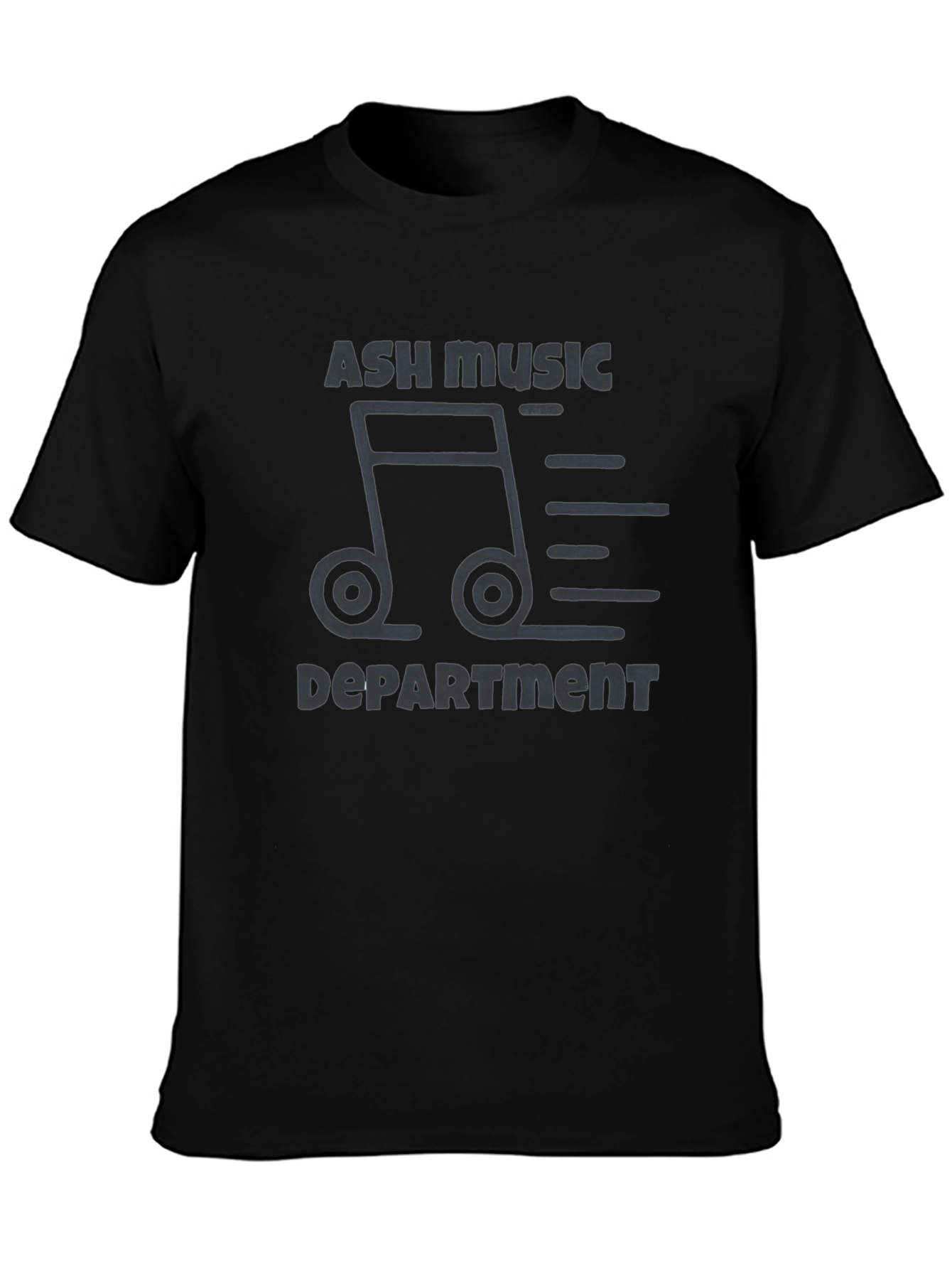 Black Ash Music Department Black T-Shirt view 3