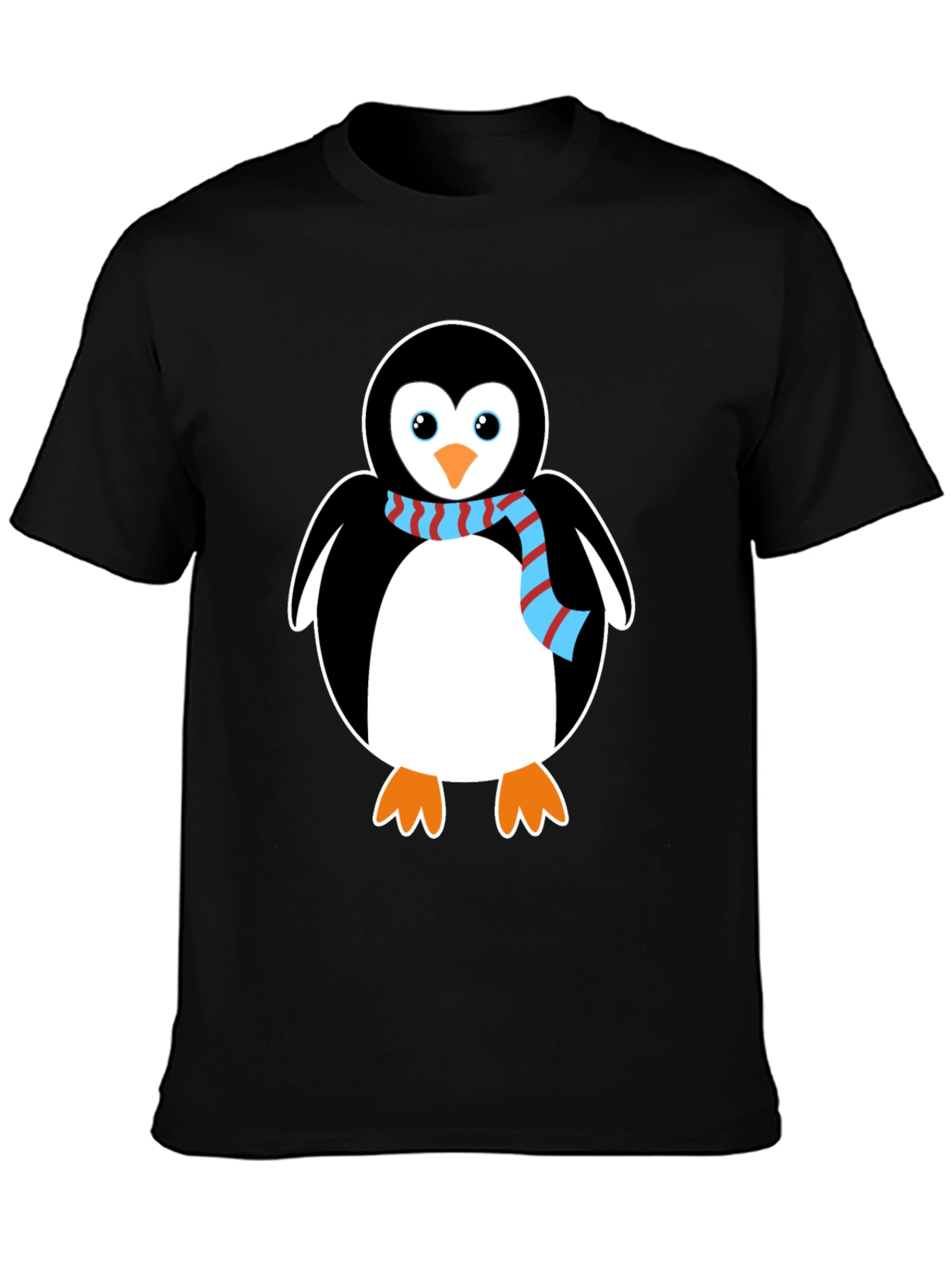 Black Penguin Graphic Tee - Cute Cartoon Animal Shirt view 3