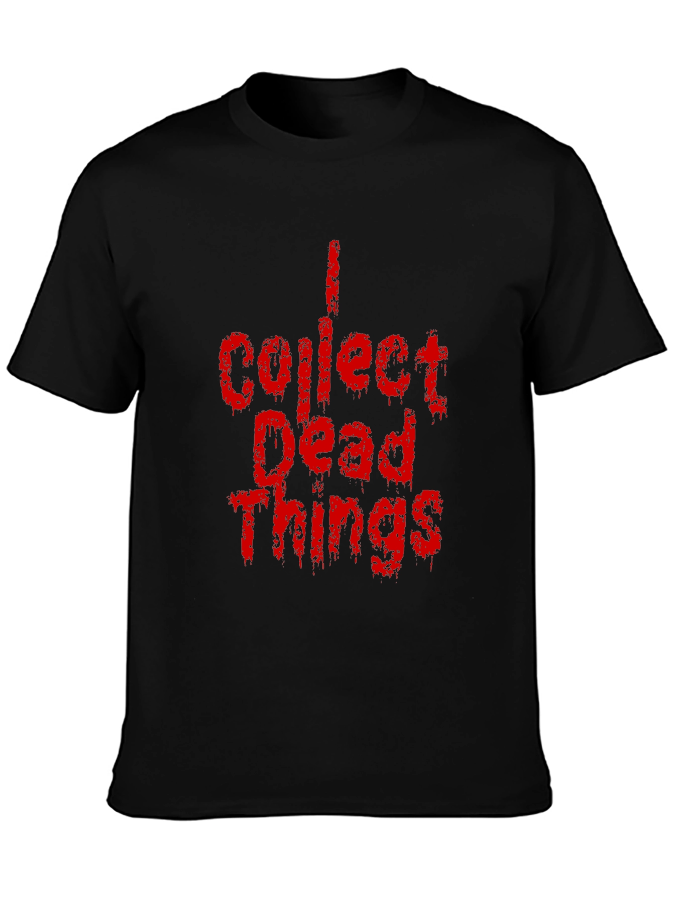 Black I Collect Dead Things Graphic Tee - Black view 3