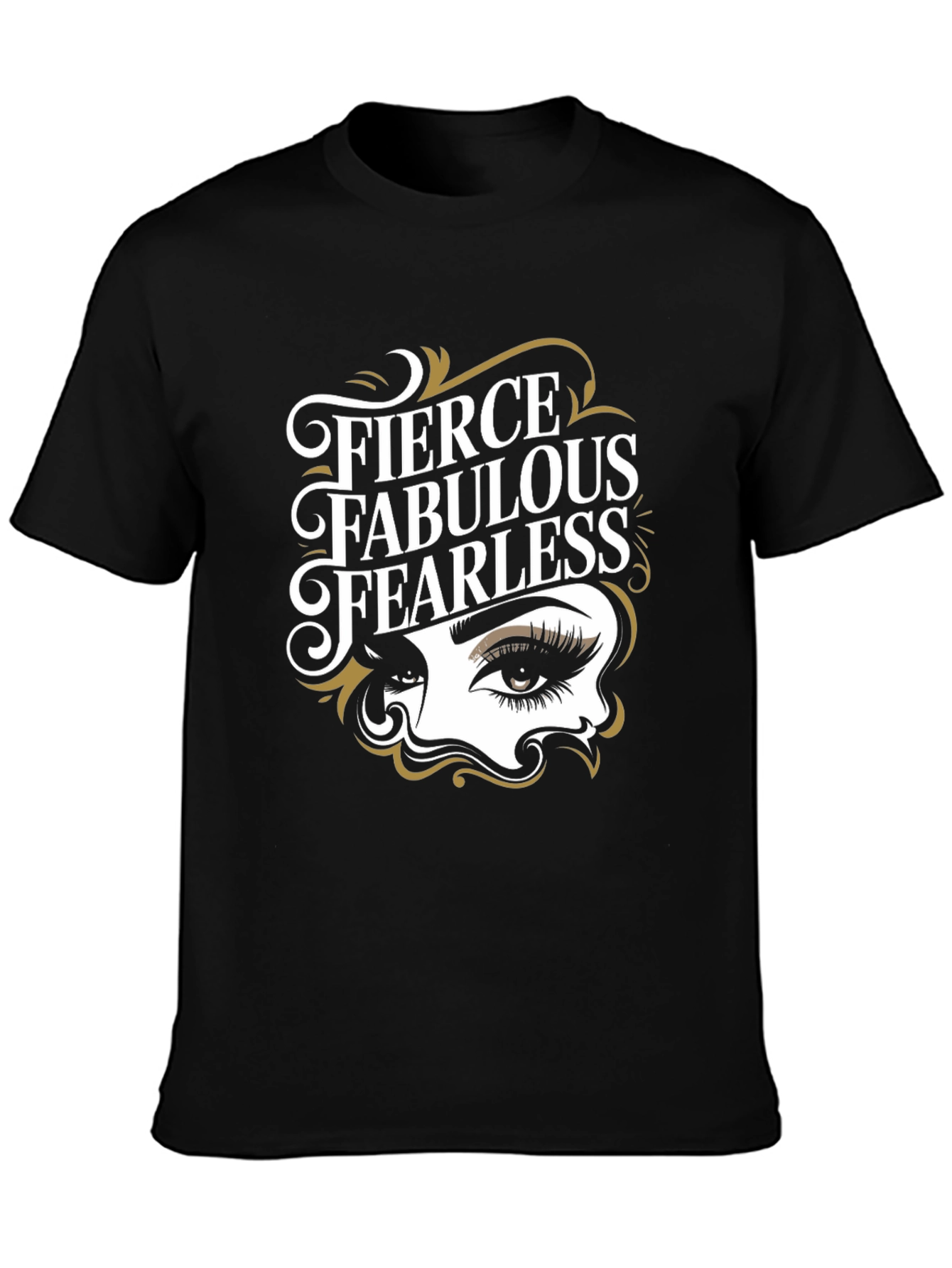 Black Fierce Fabulous Fearless Graphic Tee view 3