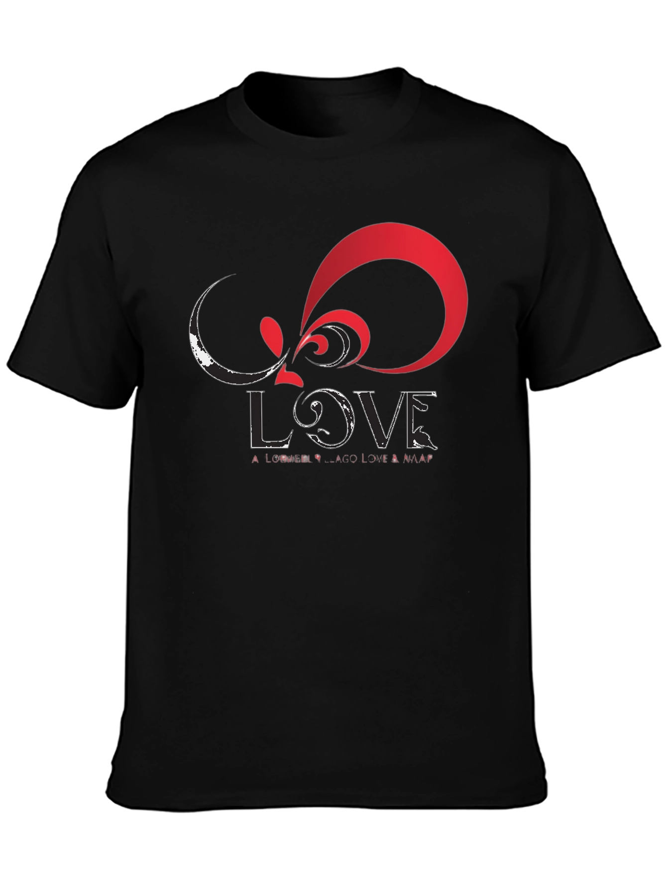 Black Love Chicago Graphic Tee - Stylish Design view 3